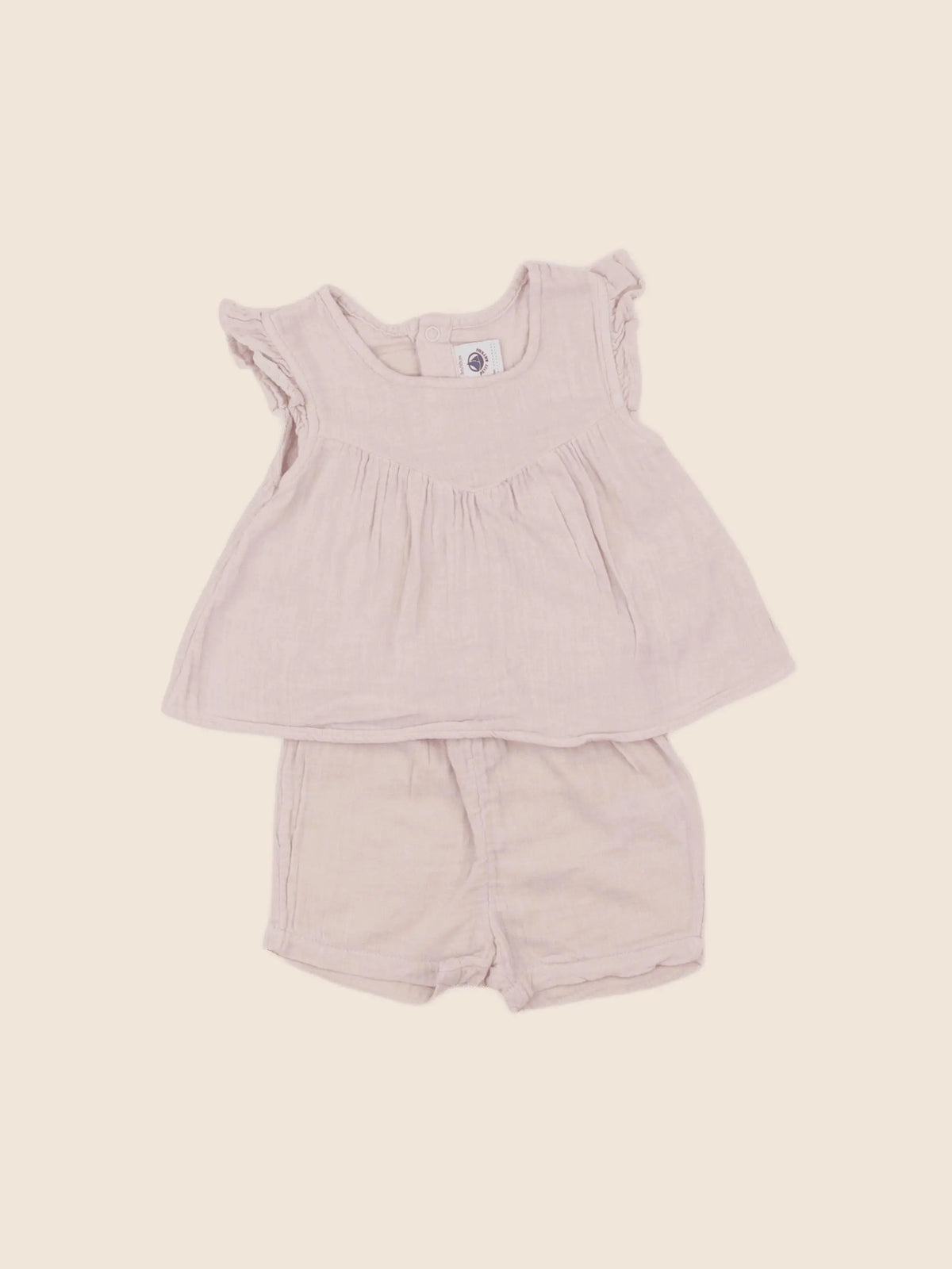 Petit Bateau - ensemble rose - 3 mois