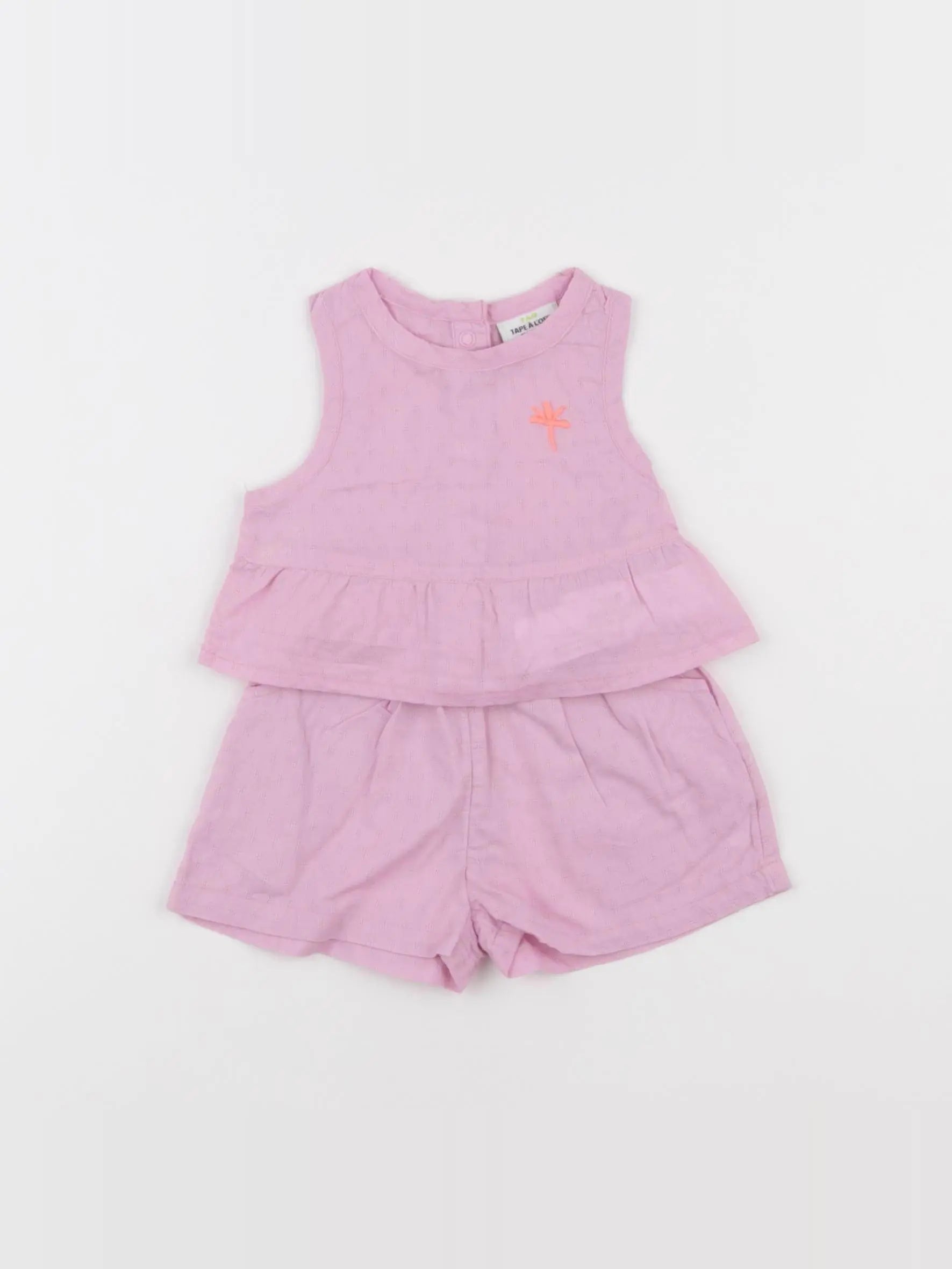 Tape à l'oeil - ensemble rose - 3 mois