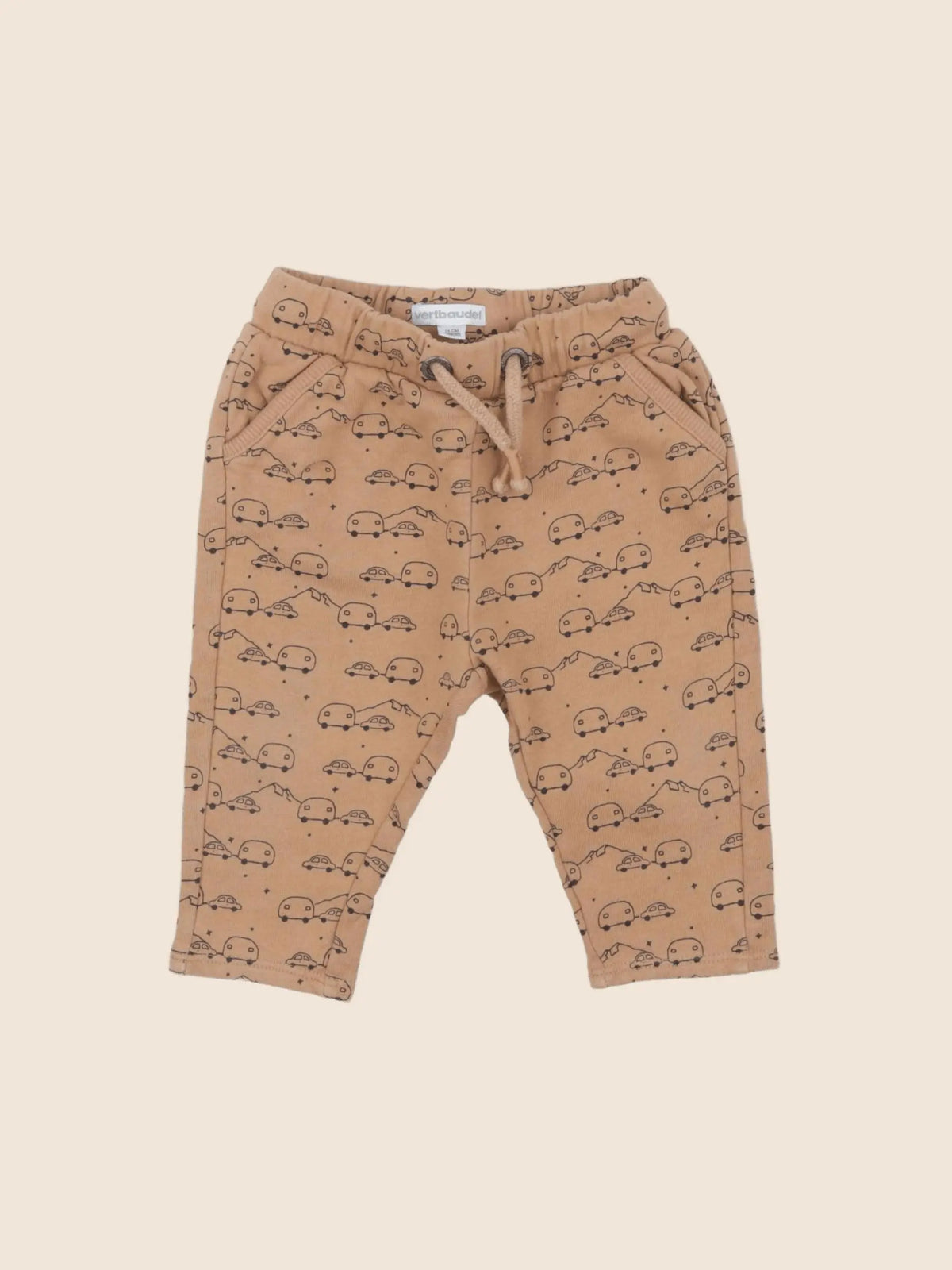 Vertbaudet - pantalon marron - 12 mois