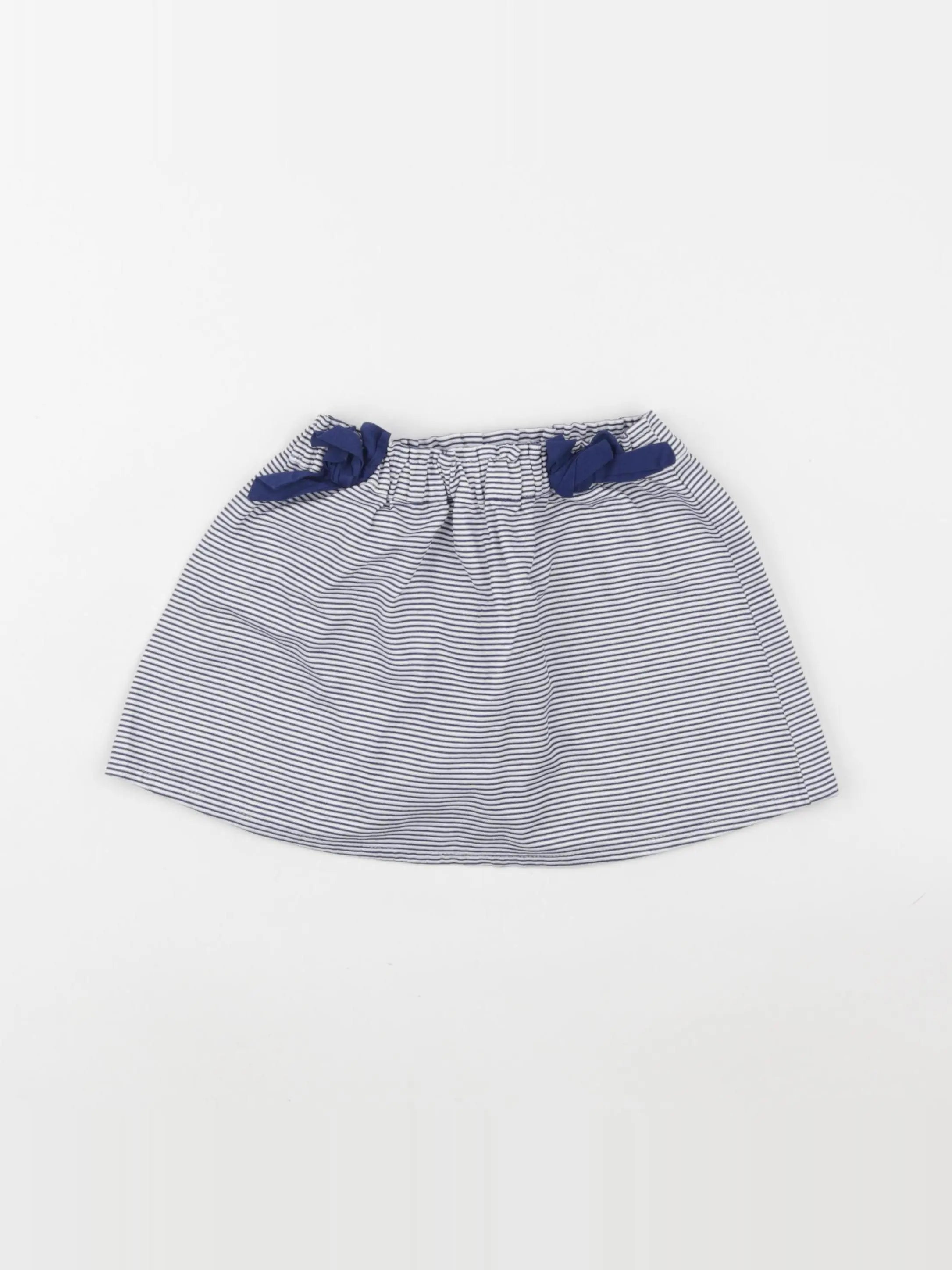 Vertbaudet - jupe blanc, bleu - 2 ans