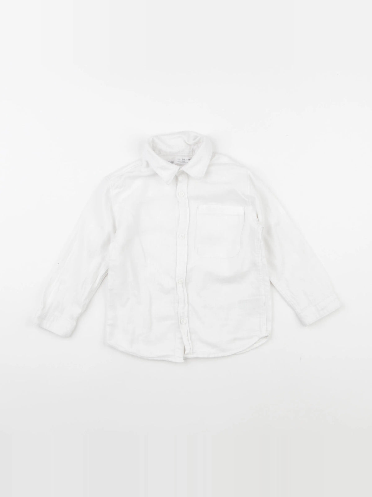 Zara - chemise blanc - 2/3 ans
