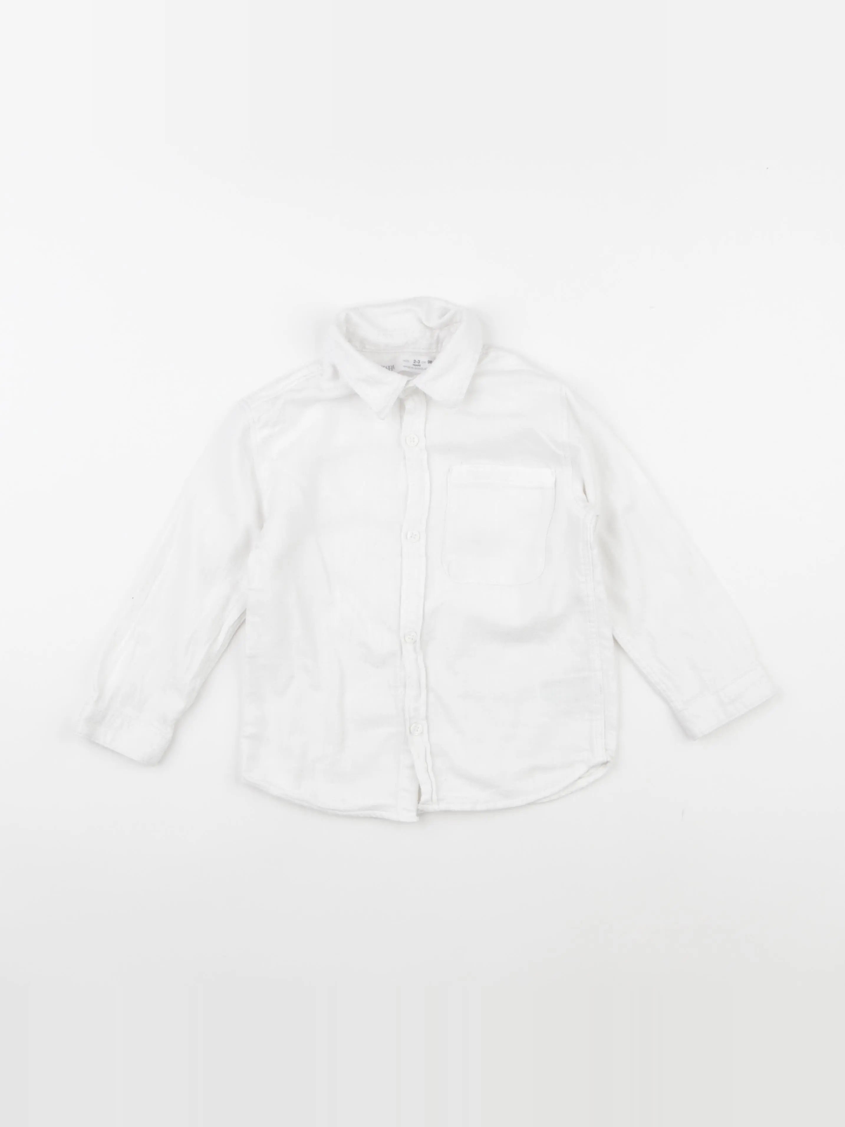 Zara - chemise blanc - 2/3 ans