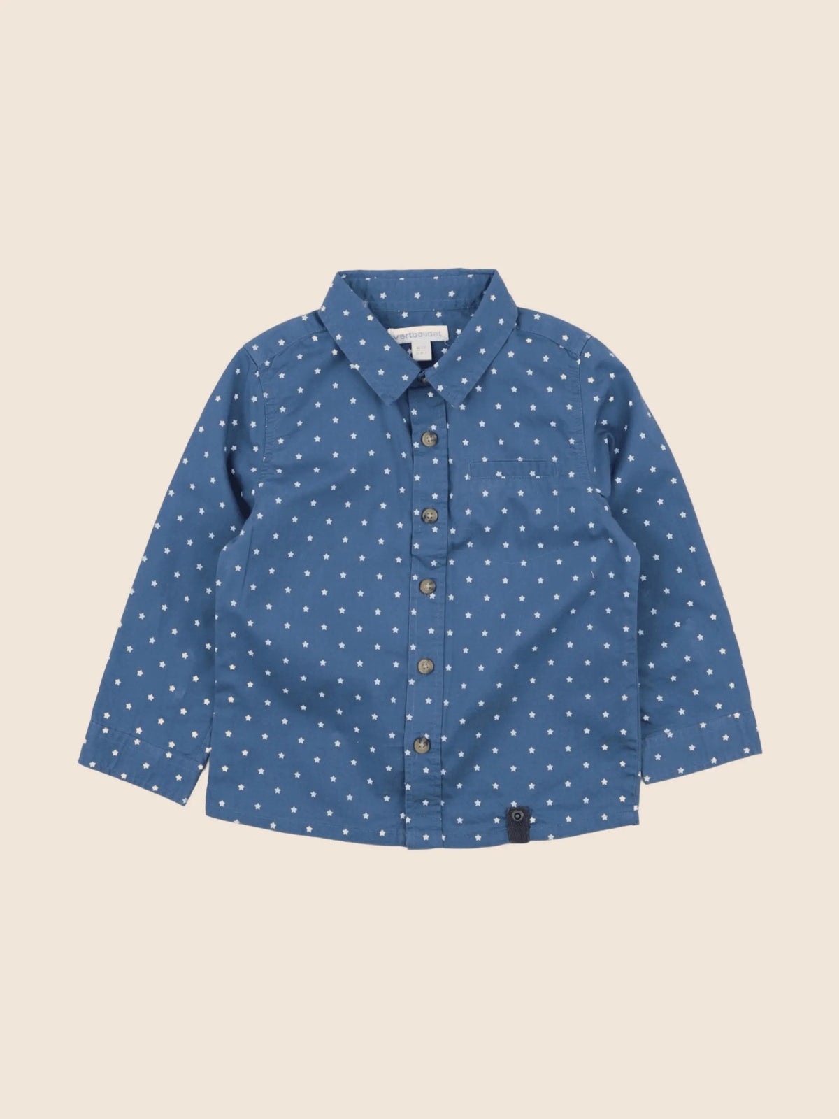 Vertbaudet - chemise bleu - 24 mois