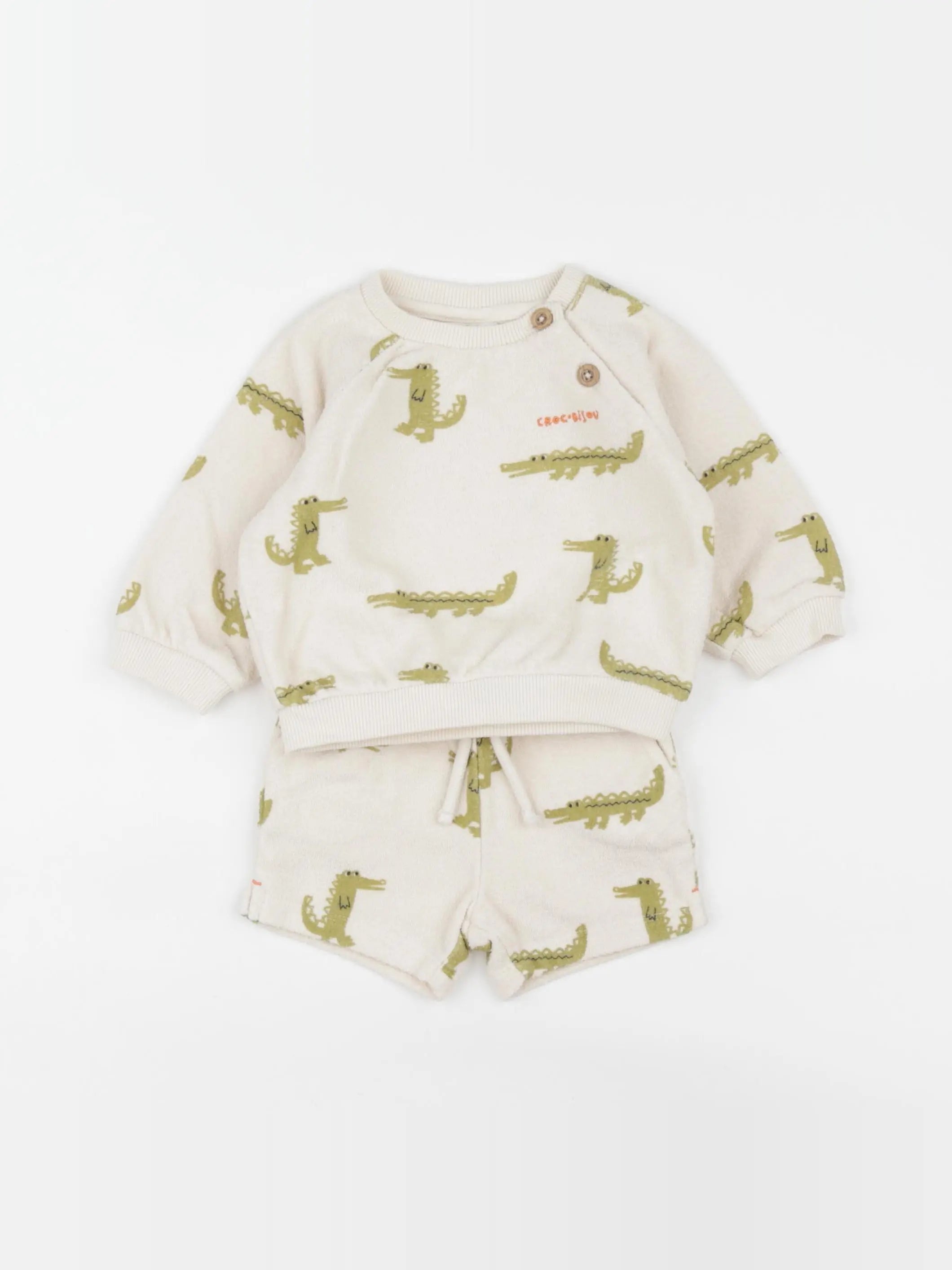 Tape à l'oeil - ensemble beige - 3 mois