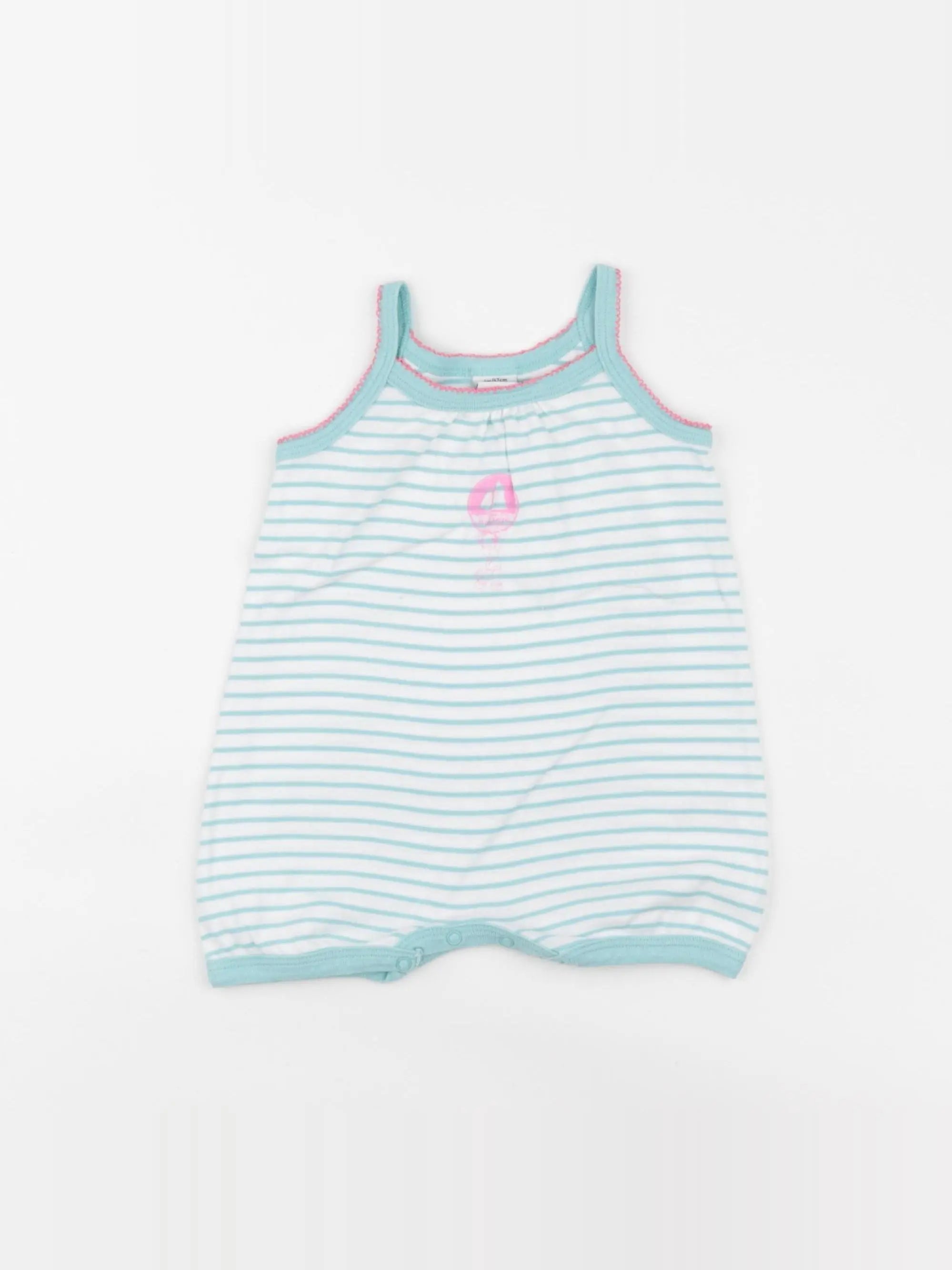Petit Bateau - combinaison bleu - 6 mois