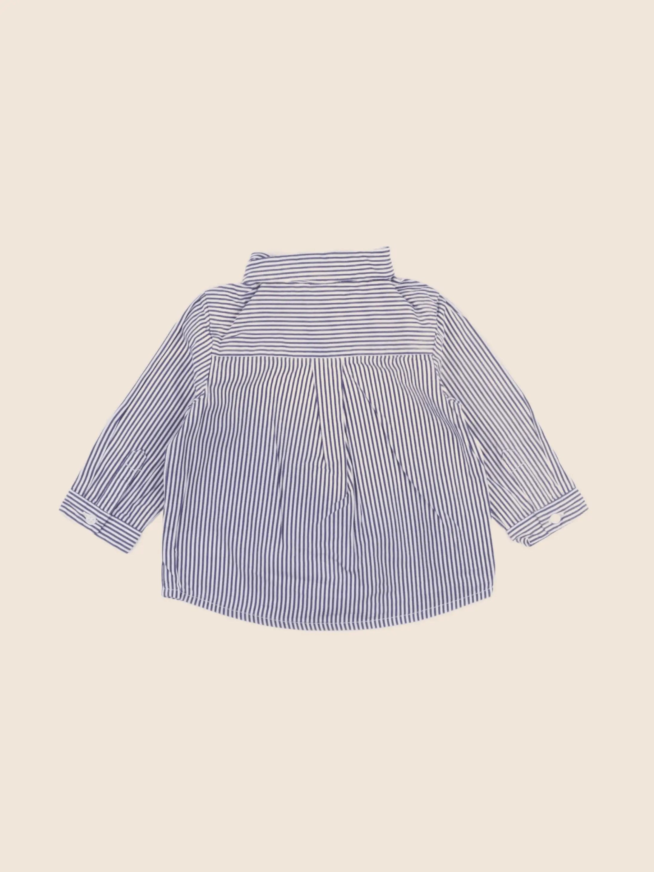 Jacadi - chemise bleu - 6 mois