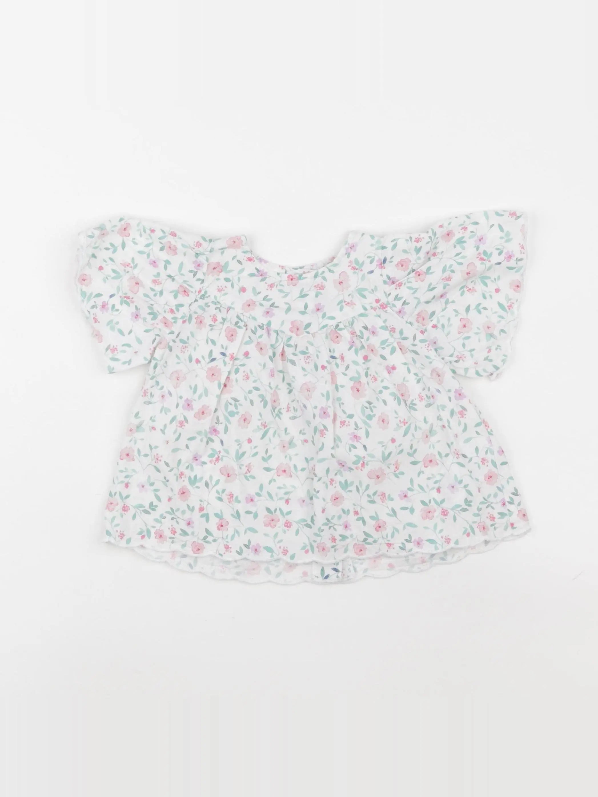Vertbaudet - blouse blanc - 9 mois