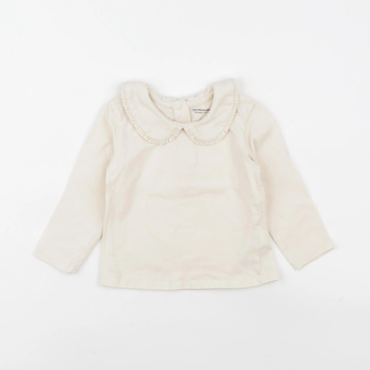 Vertbaudet - tee-shirt beige - 18 mois