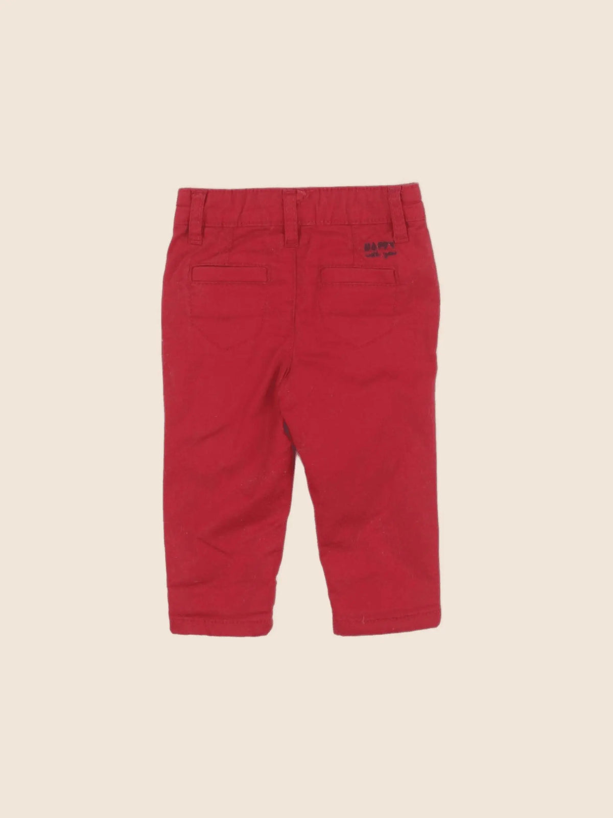 Tape à l'oeil - pantalon rouge - 3 mois
