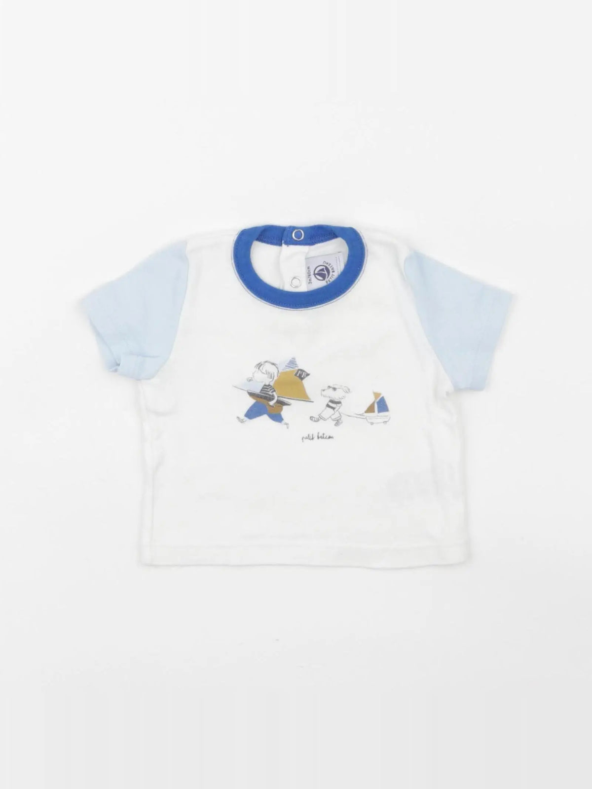 Petit Bateau - tee-shirt beige - 3 mois