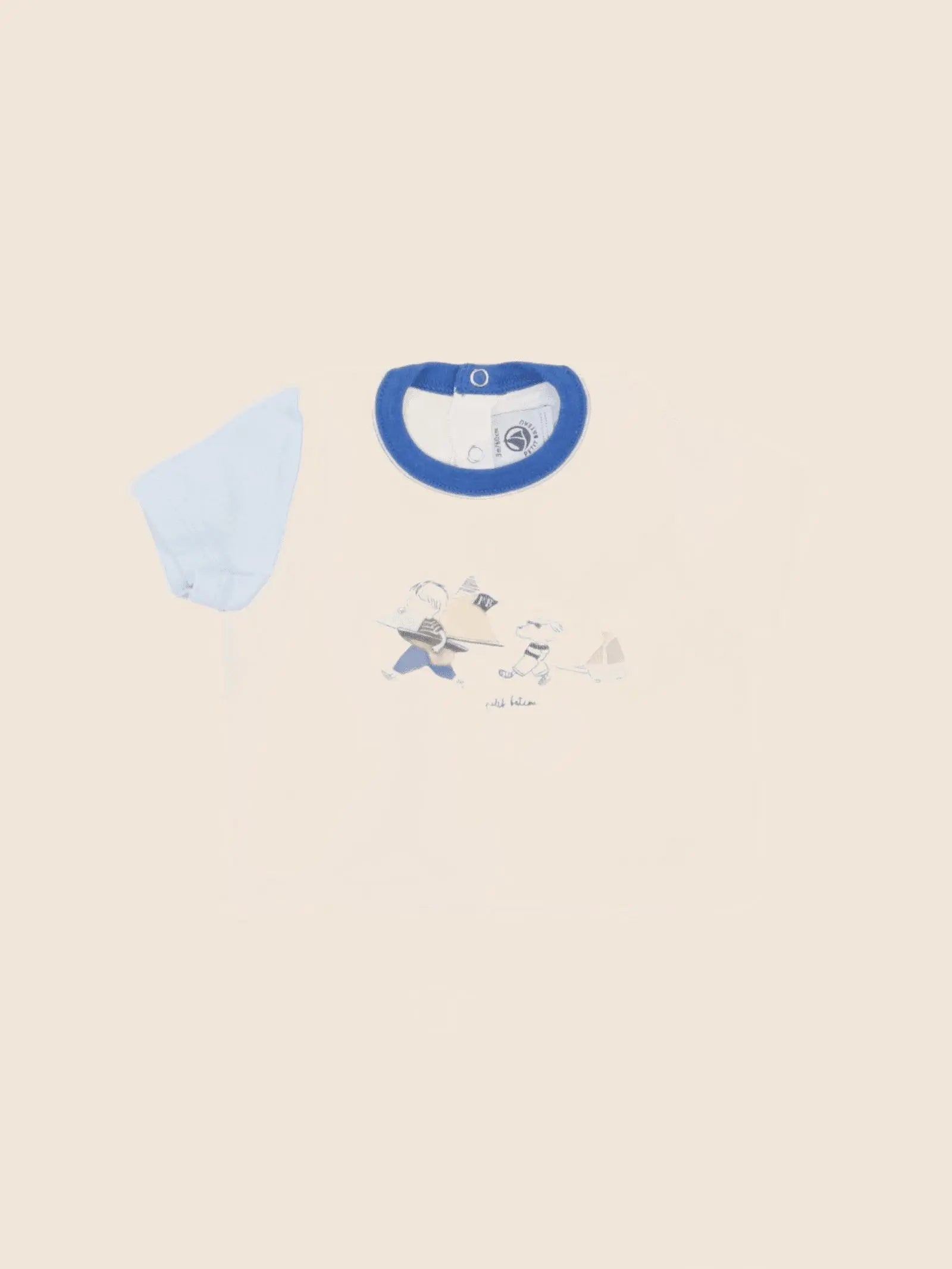 Petit Bateau - tee-shirt beige - 3 mois