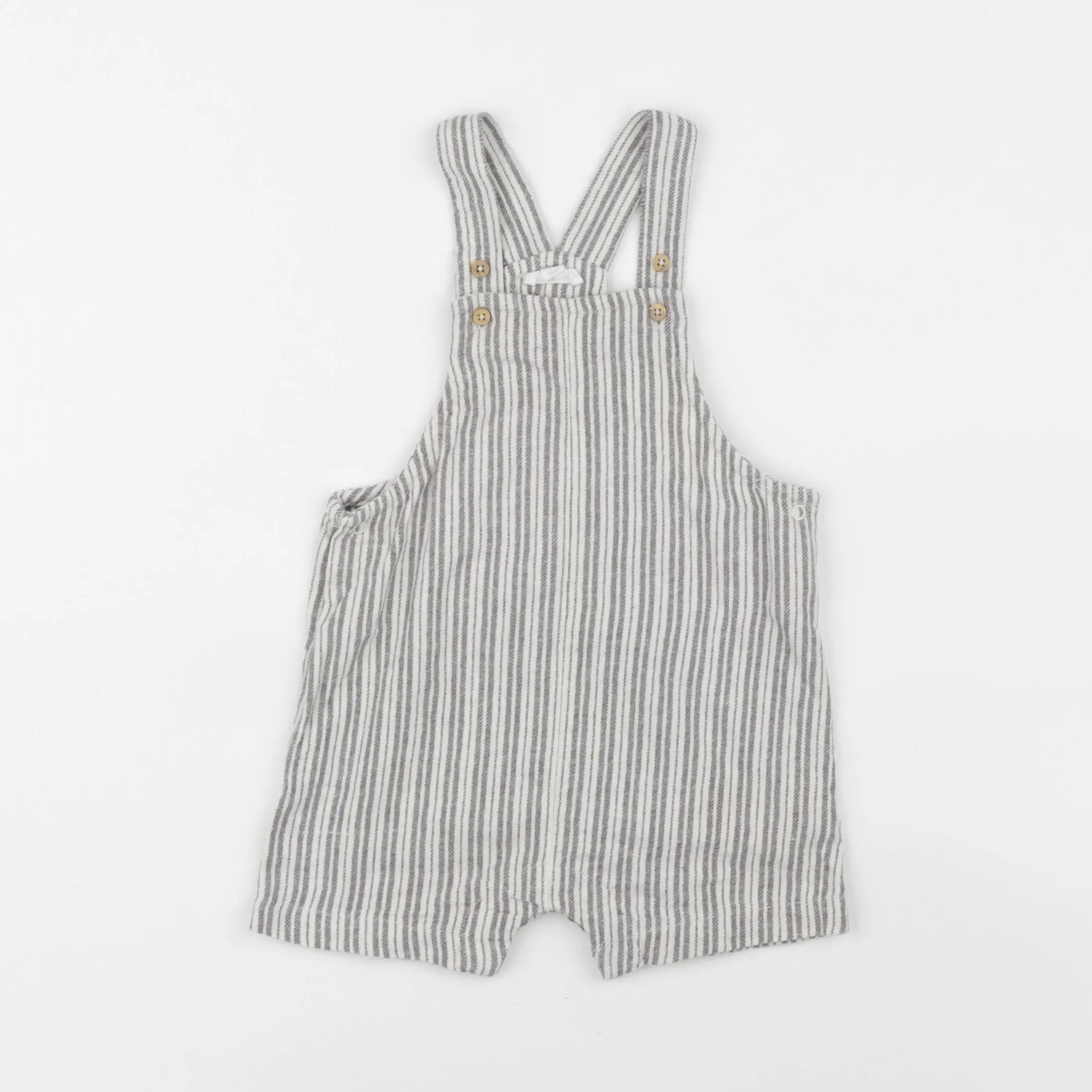 Vertbaudet - salopette gris - 12 mois
