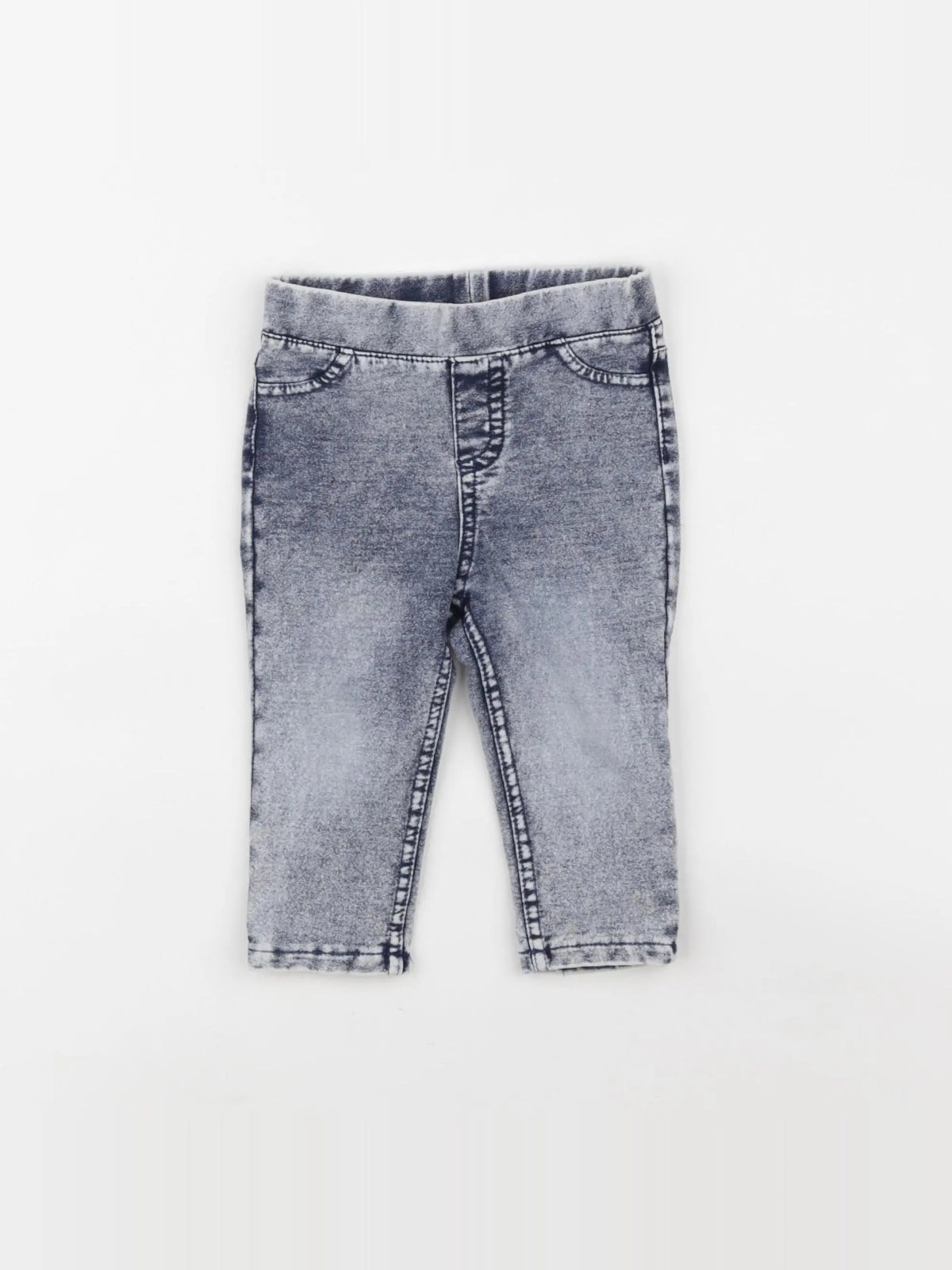 H&M - jegging bleu - 6/9 mois
