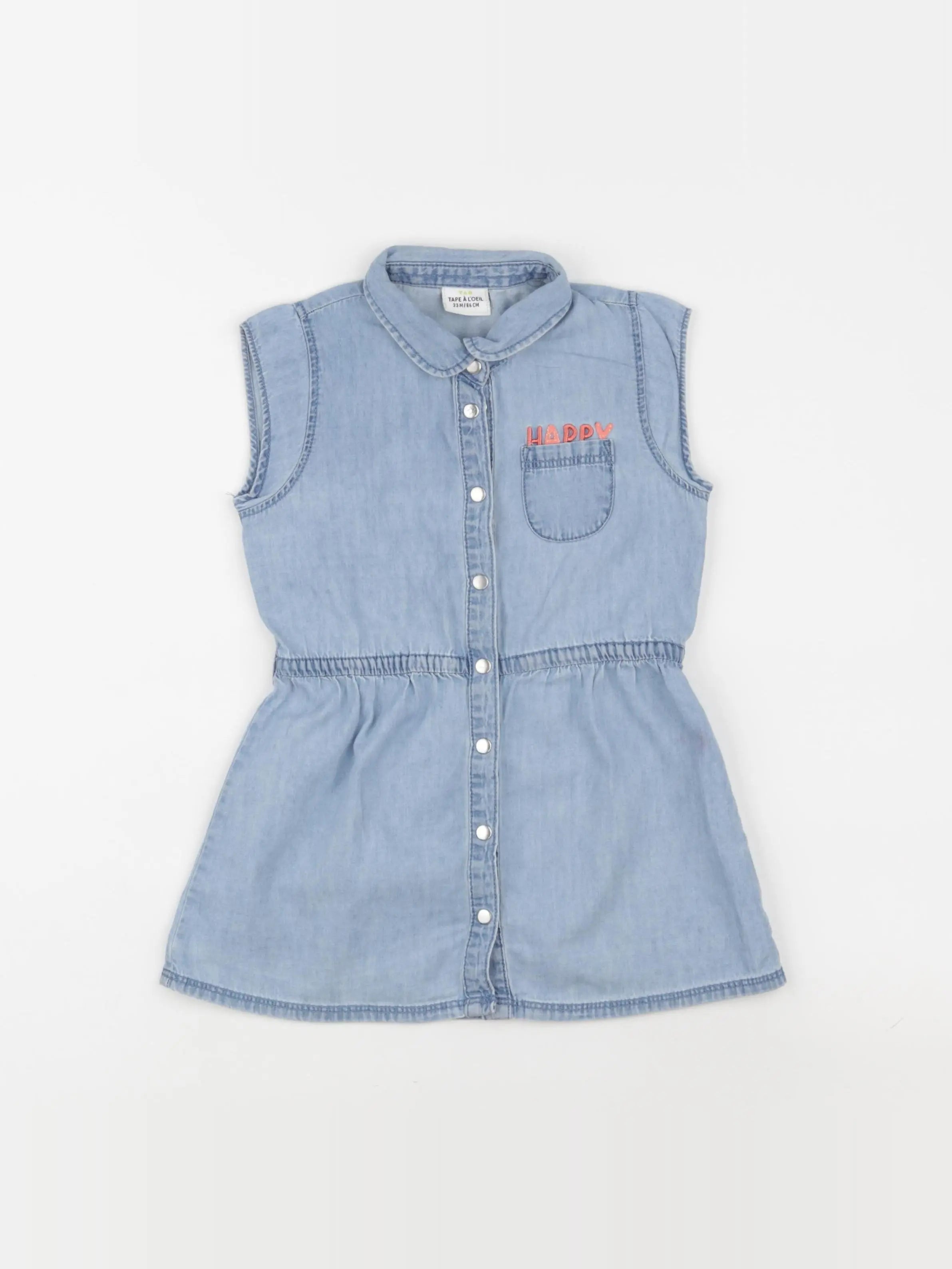 Tape à l'oeil - robe bleu - 24 mois