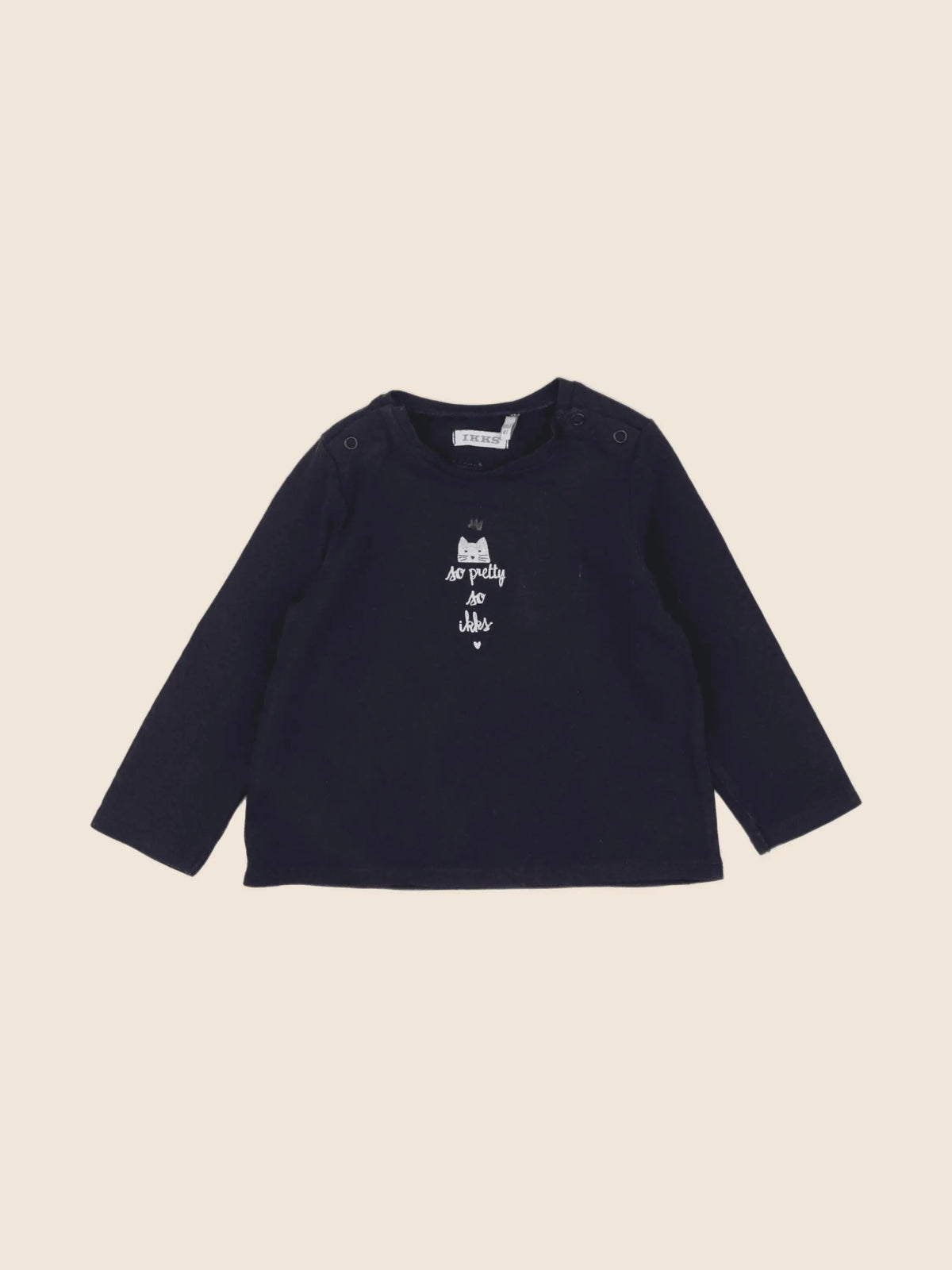 IKKS - tee-shirt bleu - 18 mois