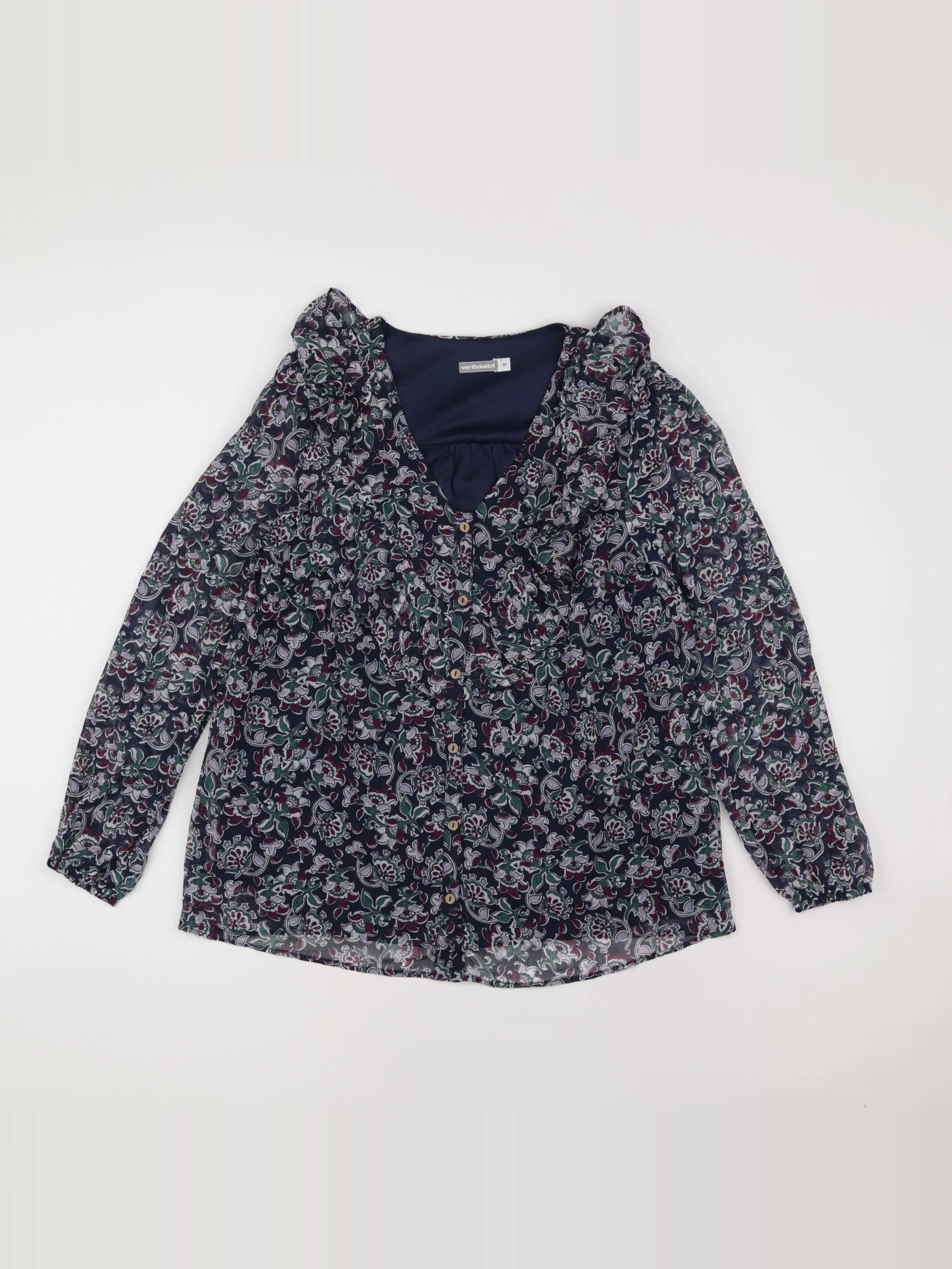 Vertbaudet - blouse grossesse bleu - 36