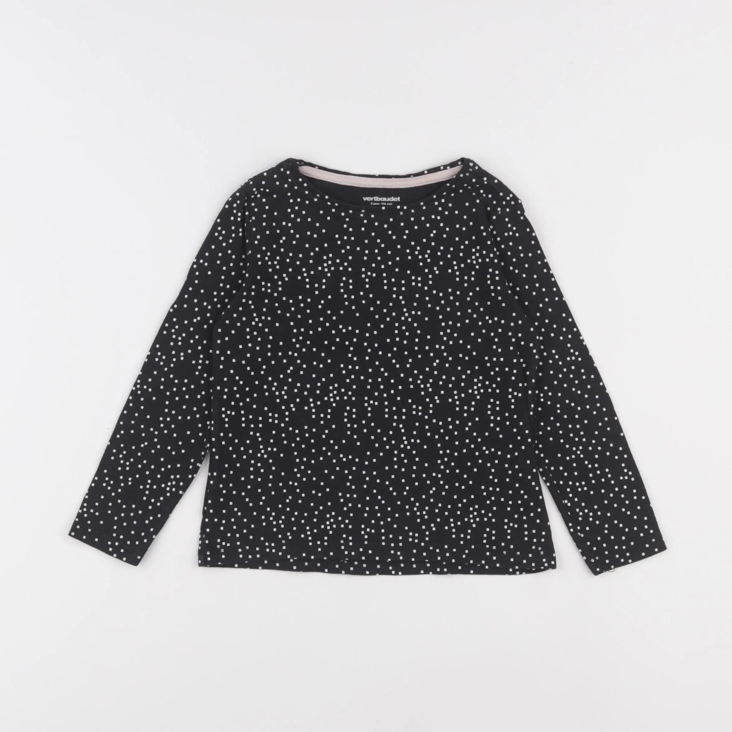 Vertbaudet - tee-shirt noir - 3 ans