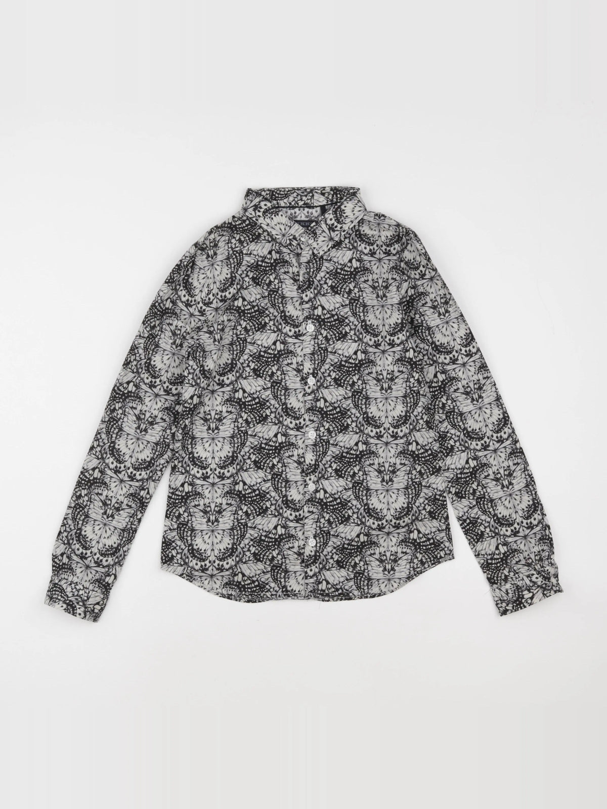 IKKS - chemise beige, noir - 10 ans