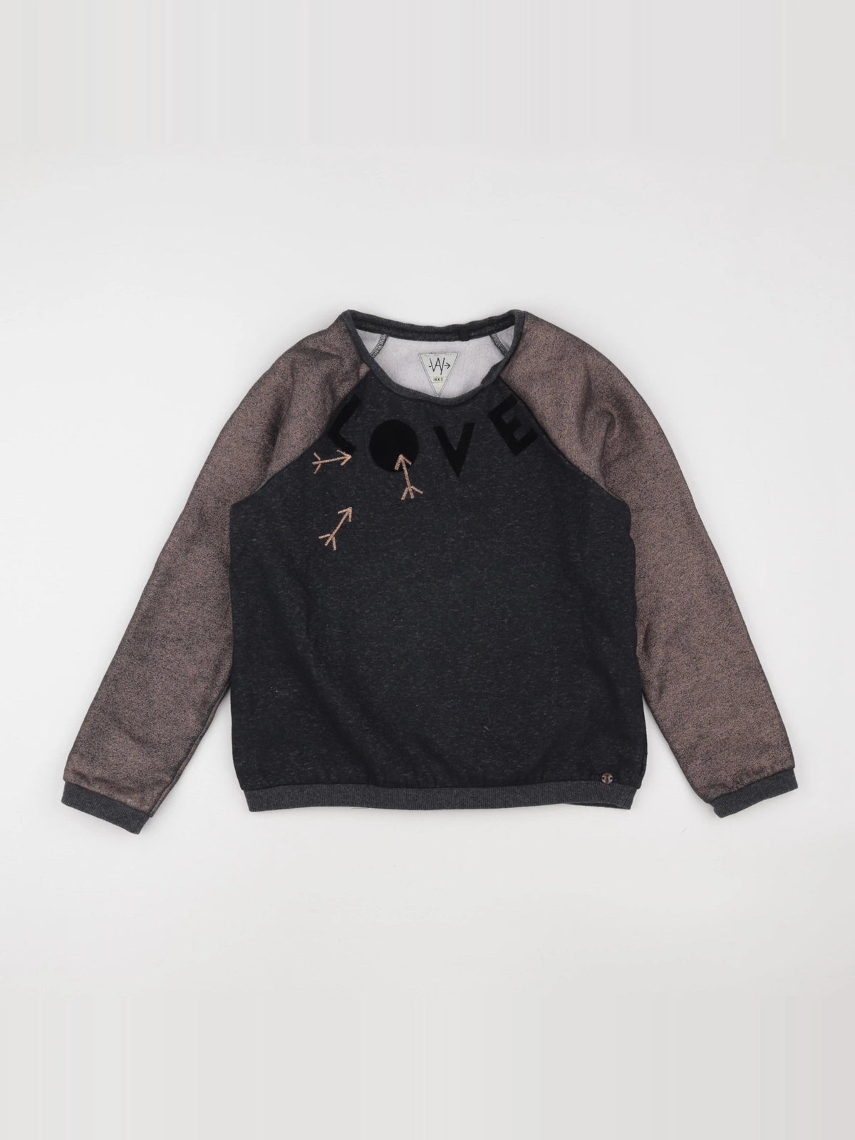 IKKS - sweat noir, bronze - 14 ans