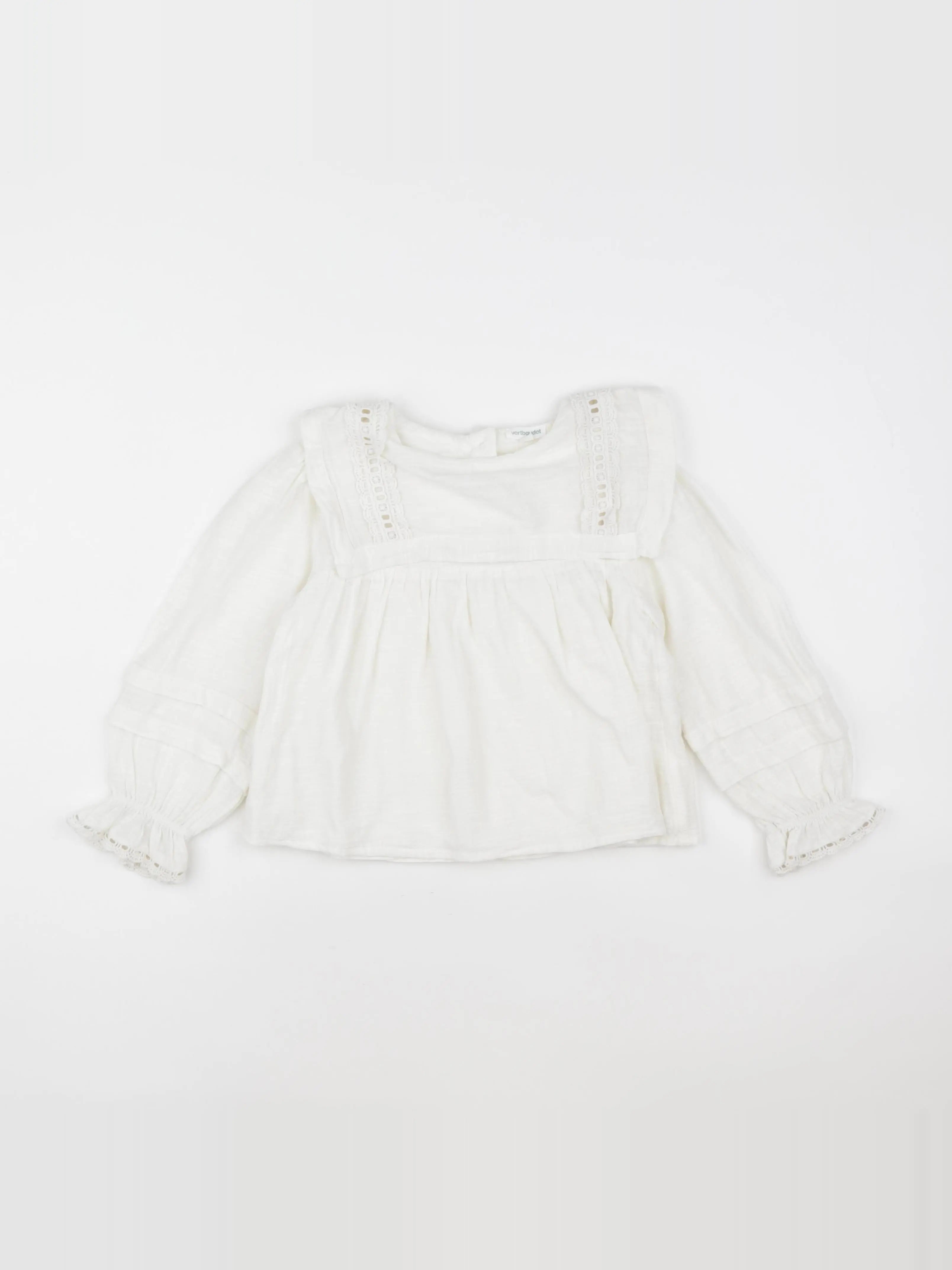 Vertbaudet - blouse blanc - 6 ans