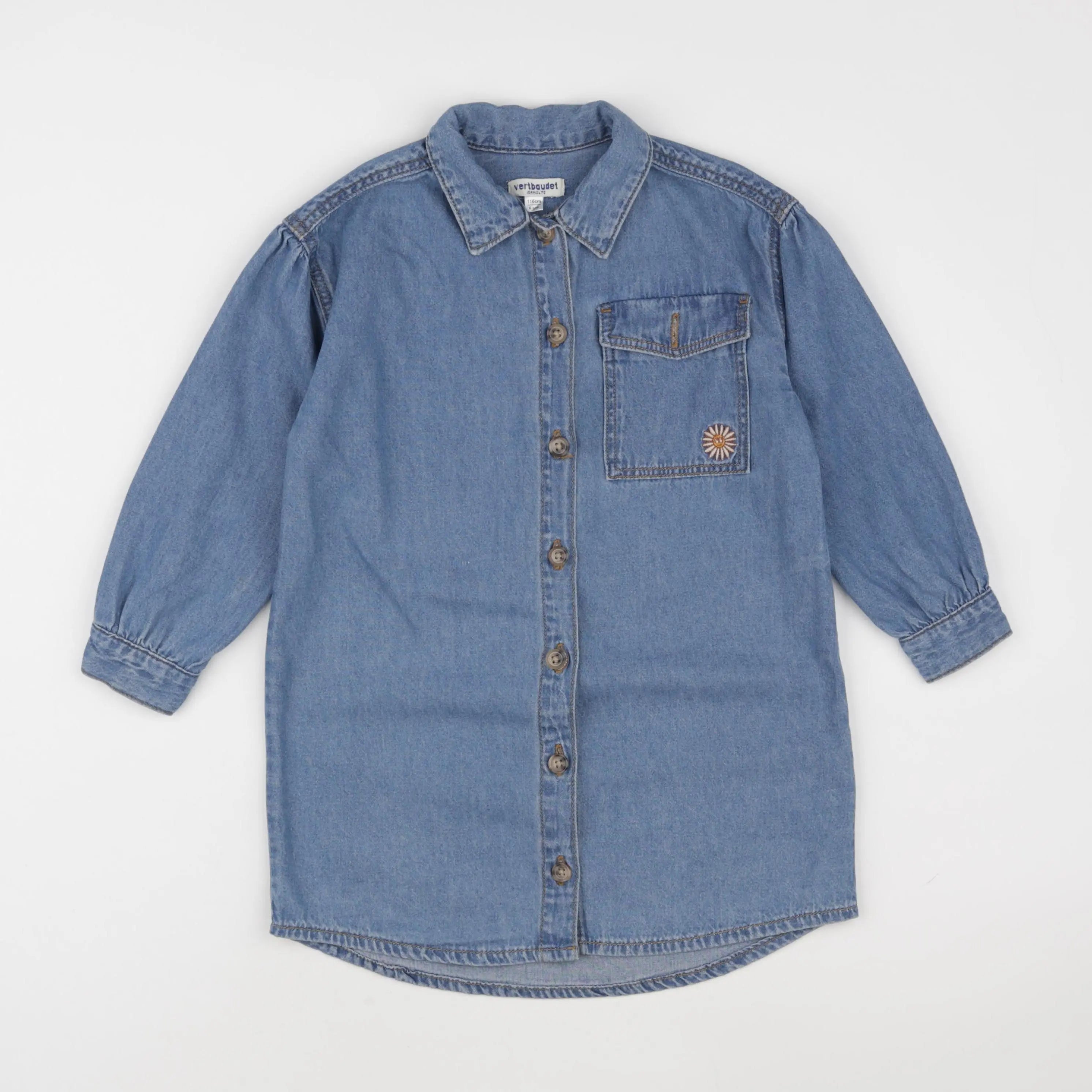 Vertbaudet - robe bleu - 6 ans