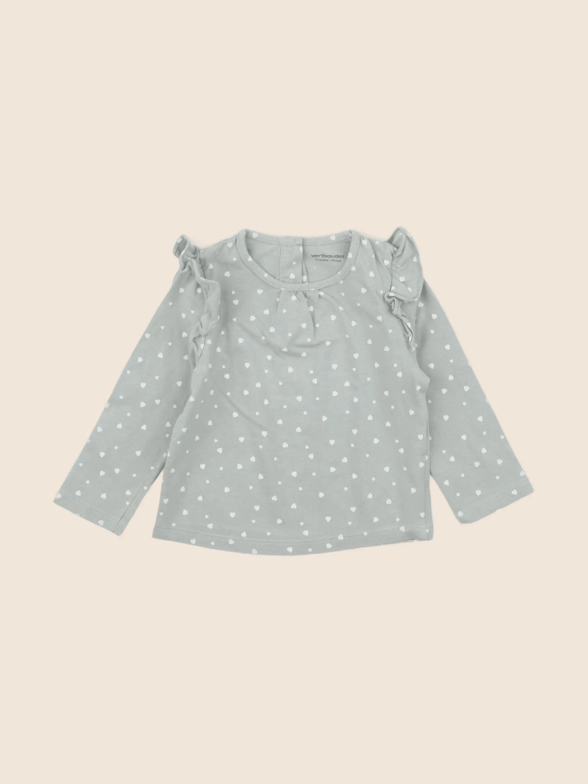 Vertbaudet - tee-shirt vert - 12 mois