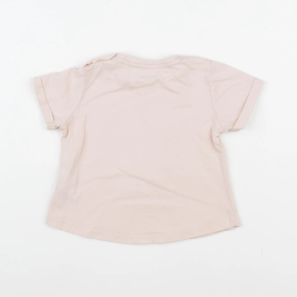 Vertbaudet - tee-shirt rose, or - 18 mois