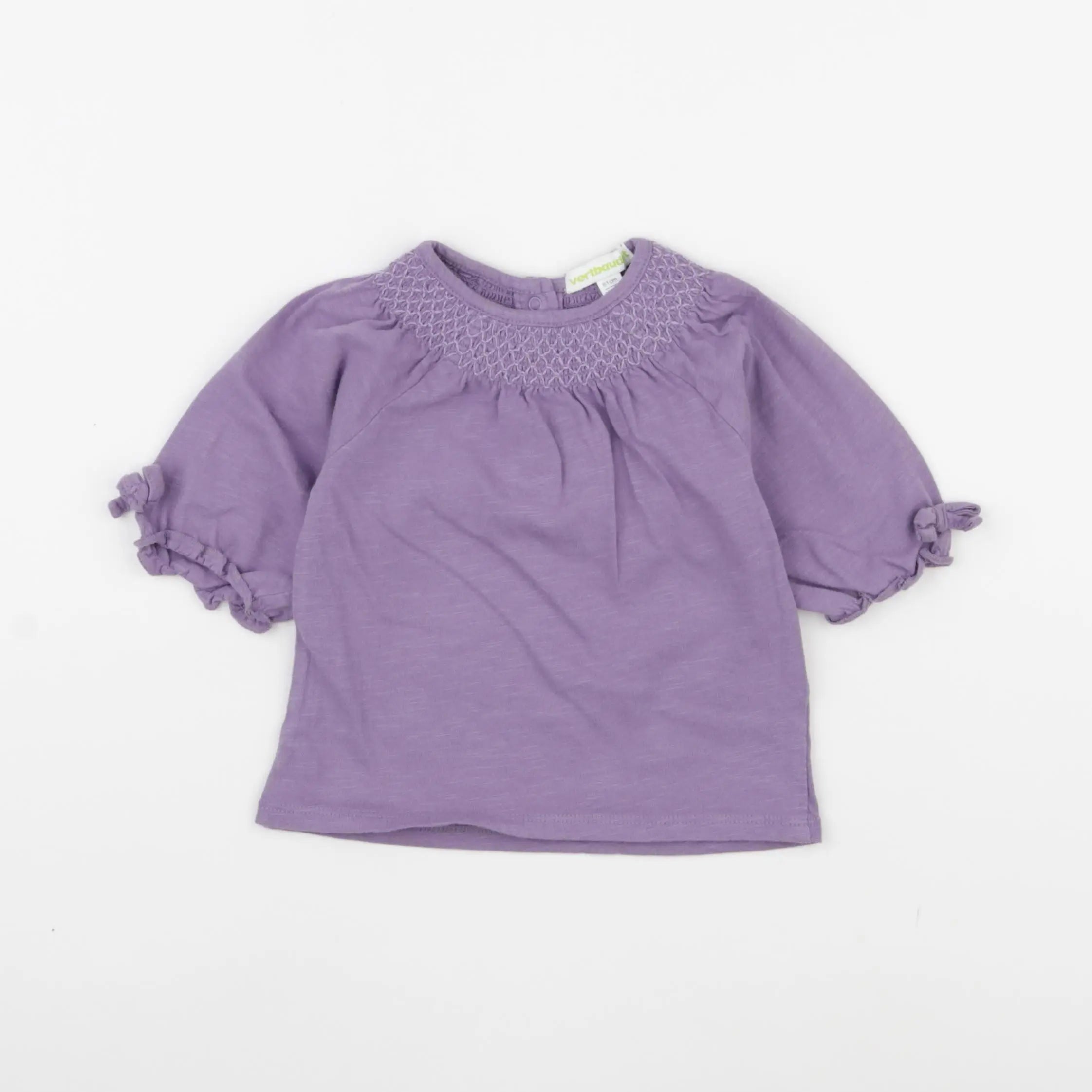 Vertbaudet - tee-shirt violet - 18 mois