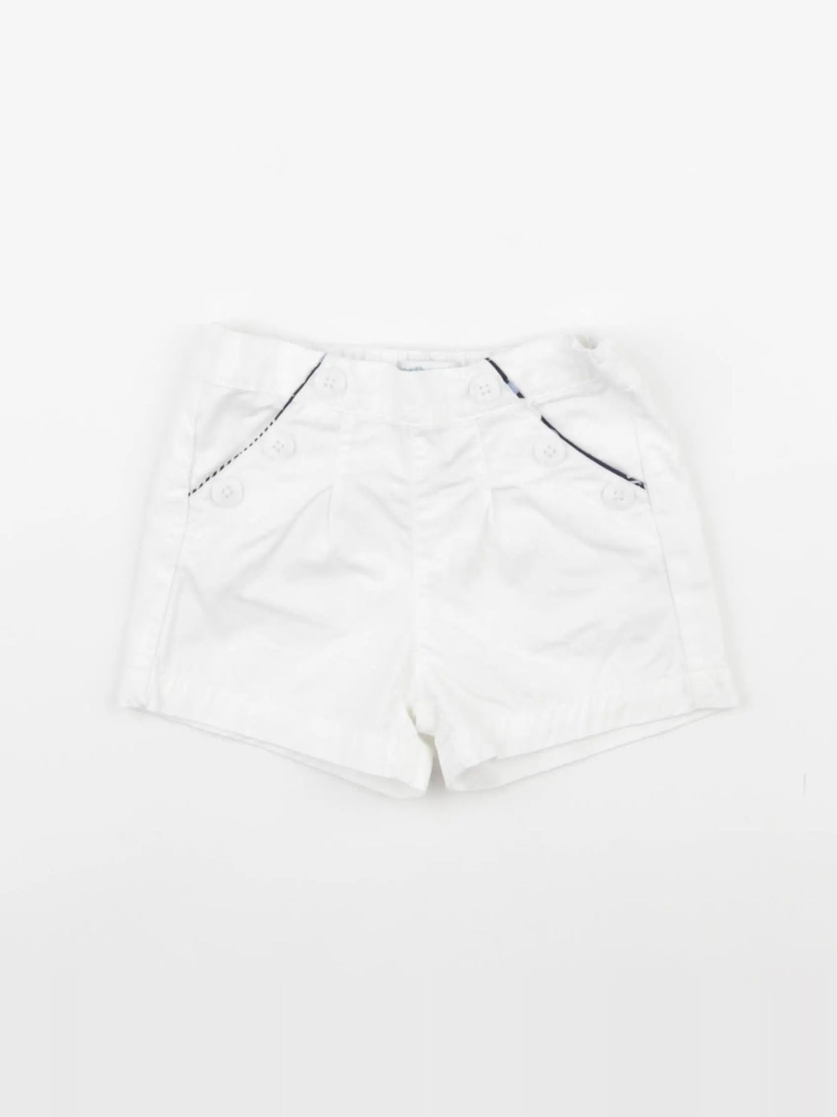 Vertbaudet - short blanc - 18 mois