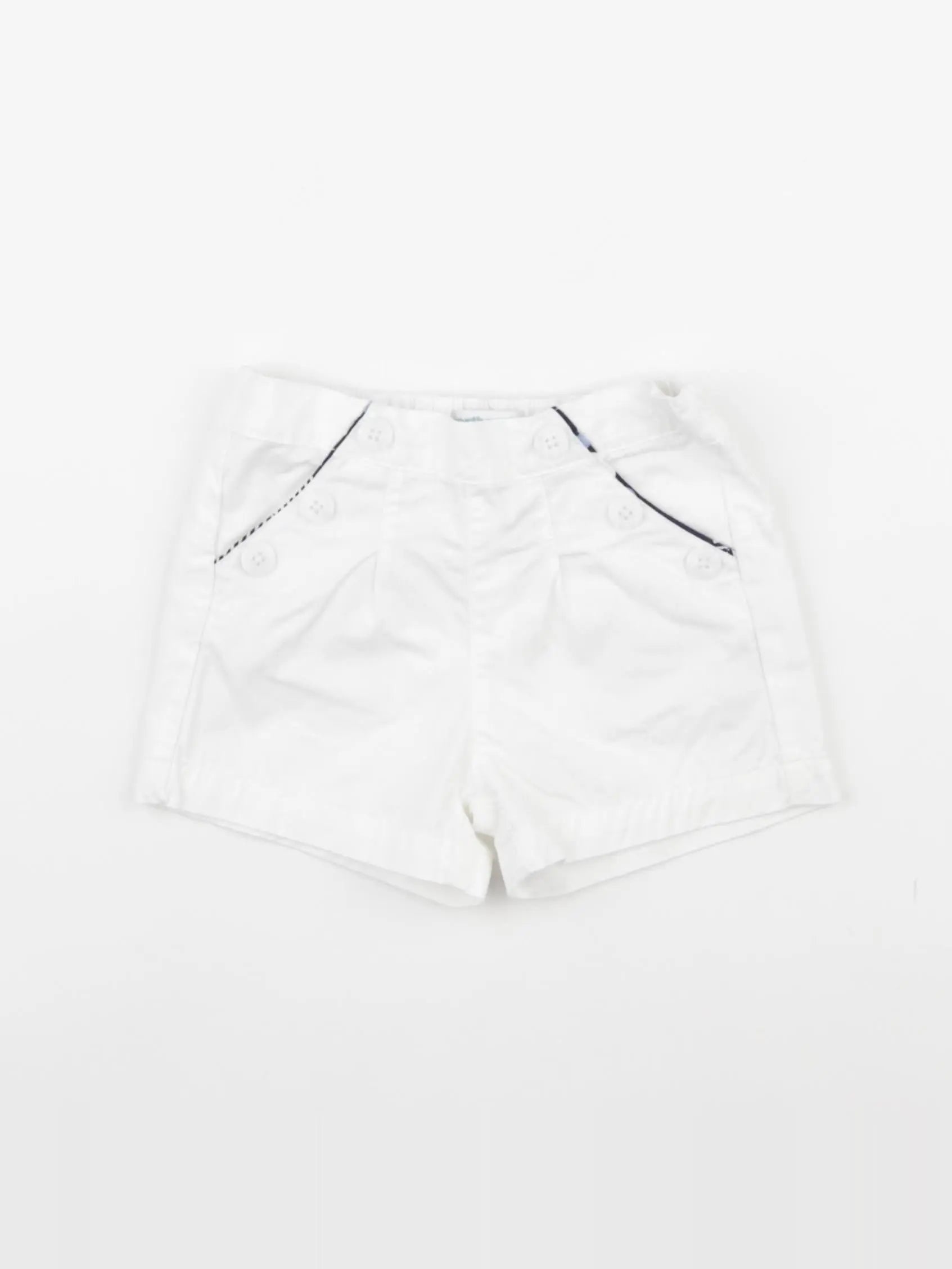 Vertbaudet - short blanc - 18 mois
