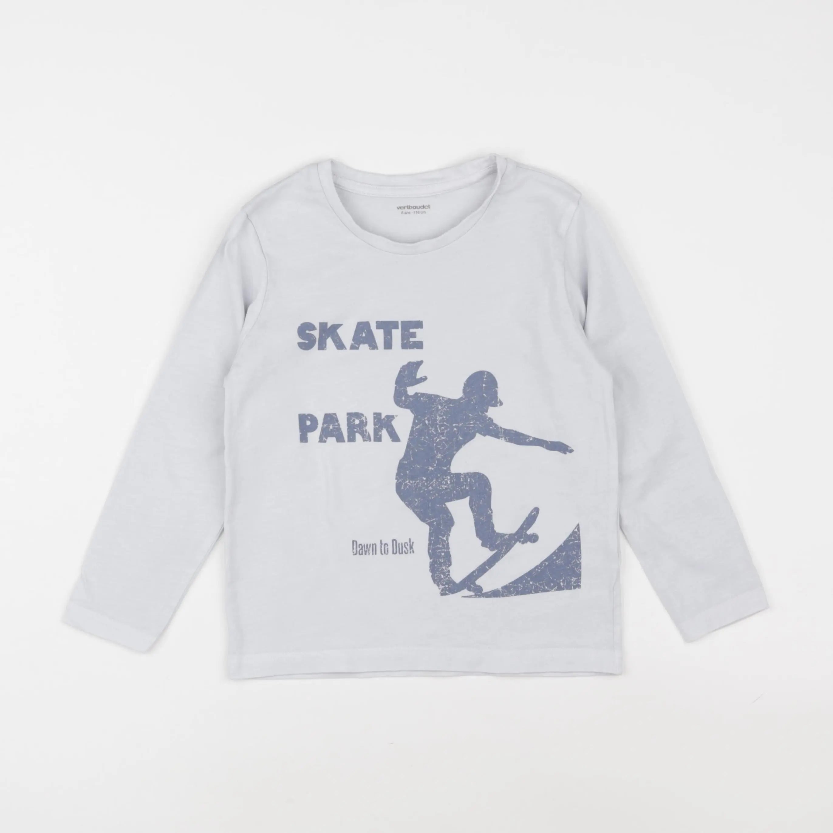 Vertbaudet - tee-shirt blanc - 6 ans