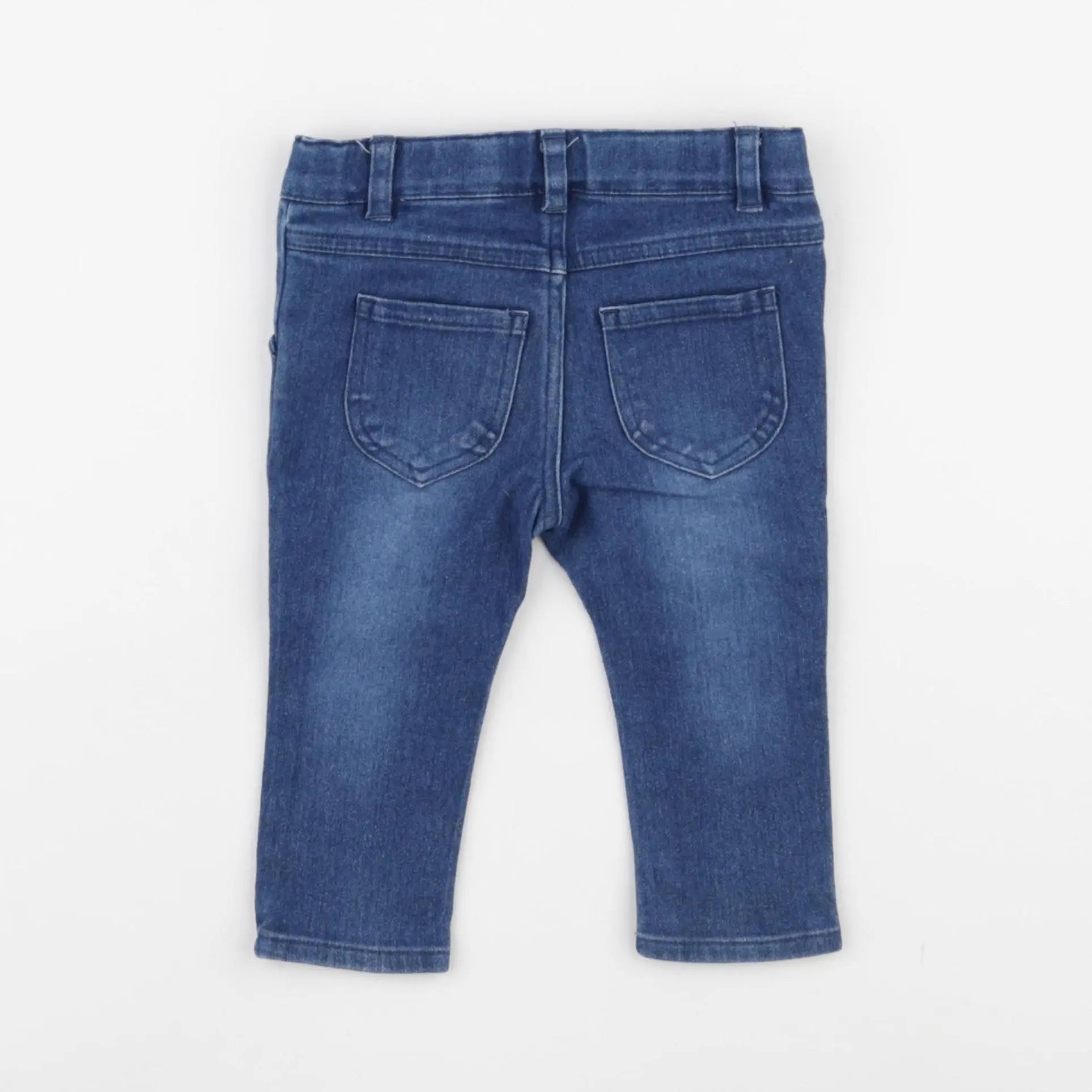 Vertbaudet - jegging bleu - 9 mois
