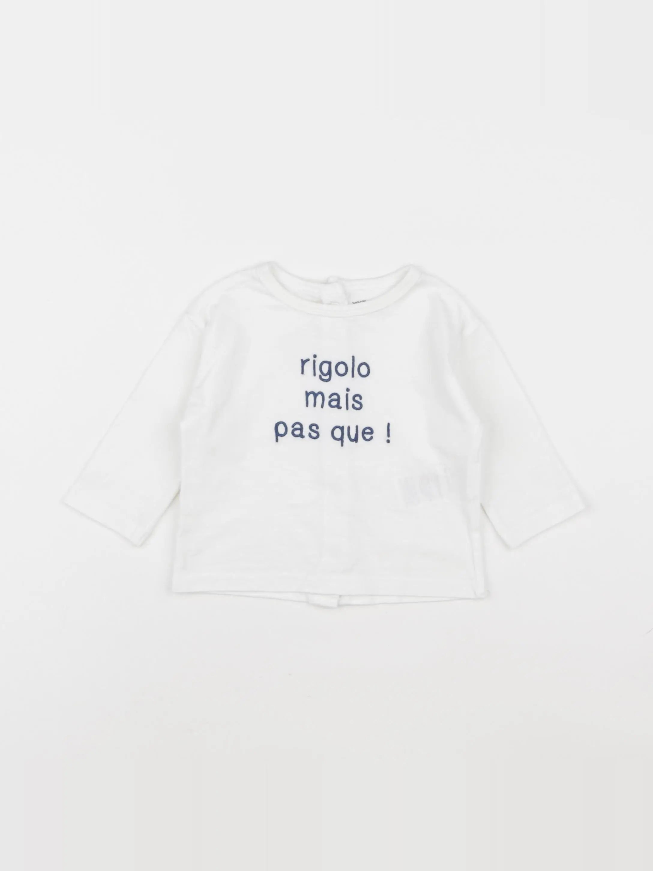 Vertbaudet - tee-shirt blanc - 6 mois