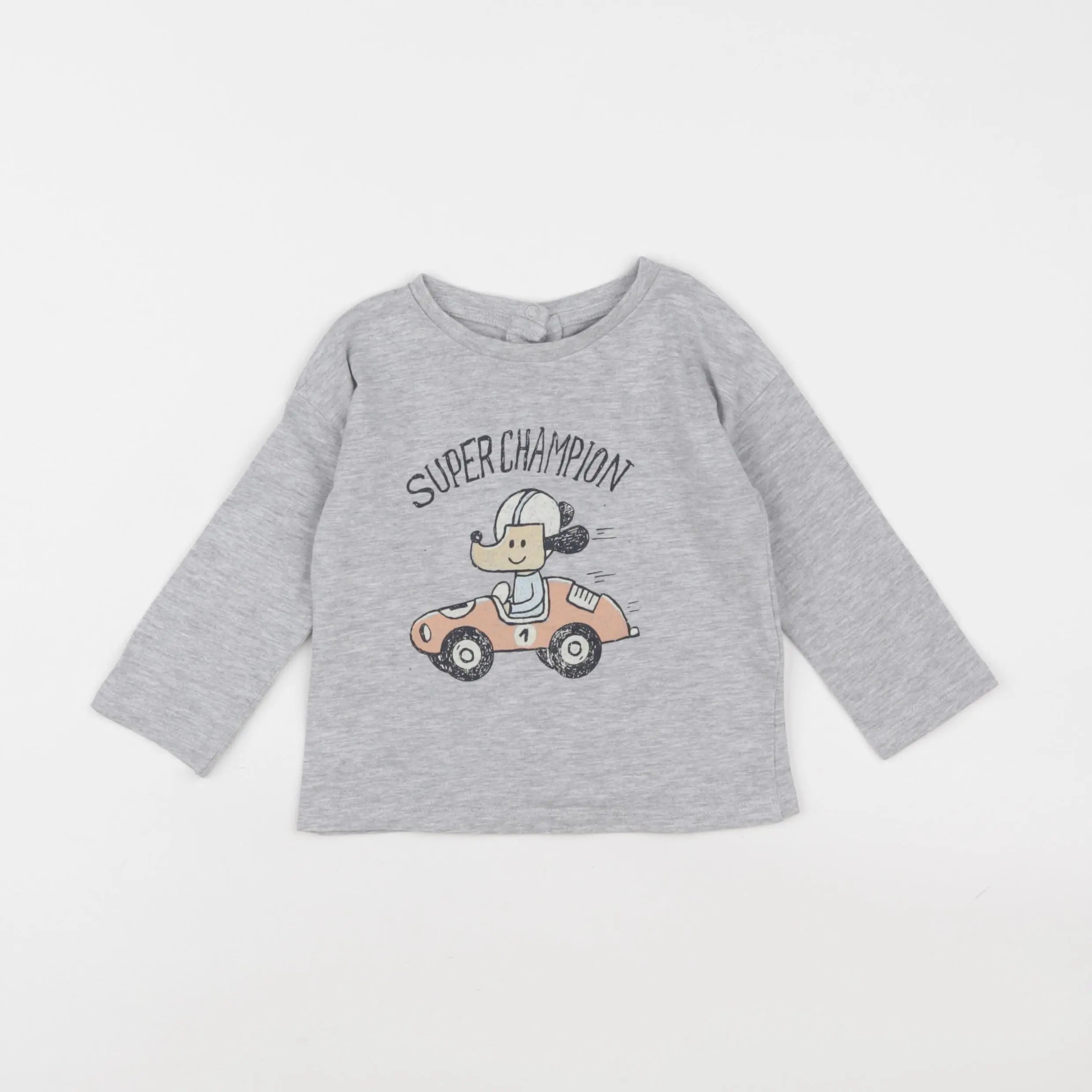 Vertbaudet - tee-shirt gris - 18 mois