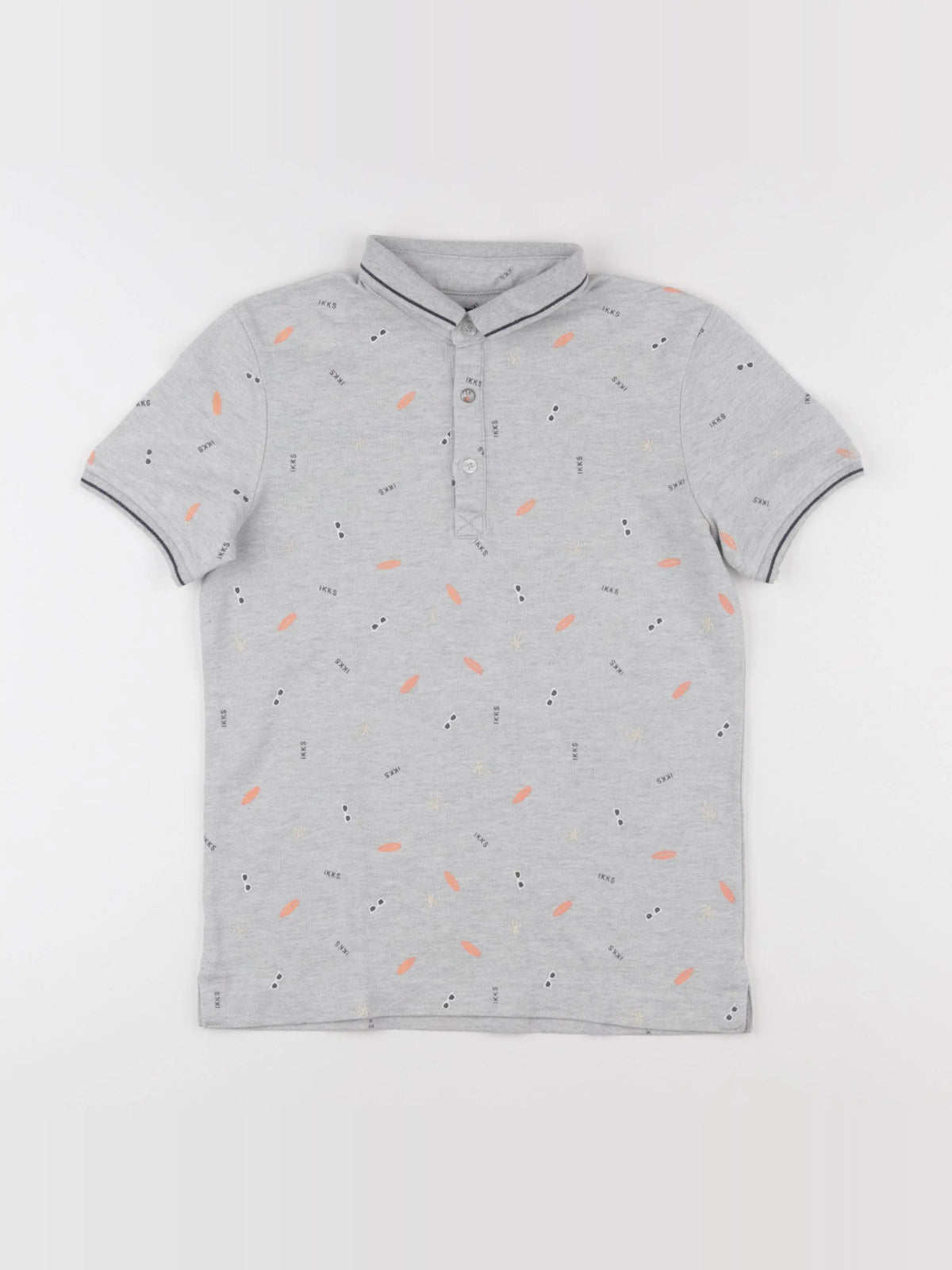 IKKS - polo gris - 10 ans