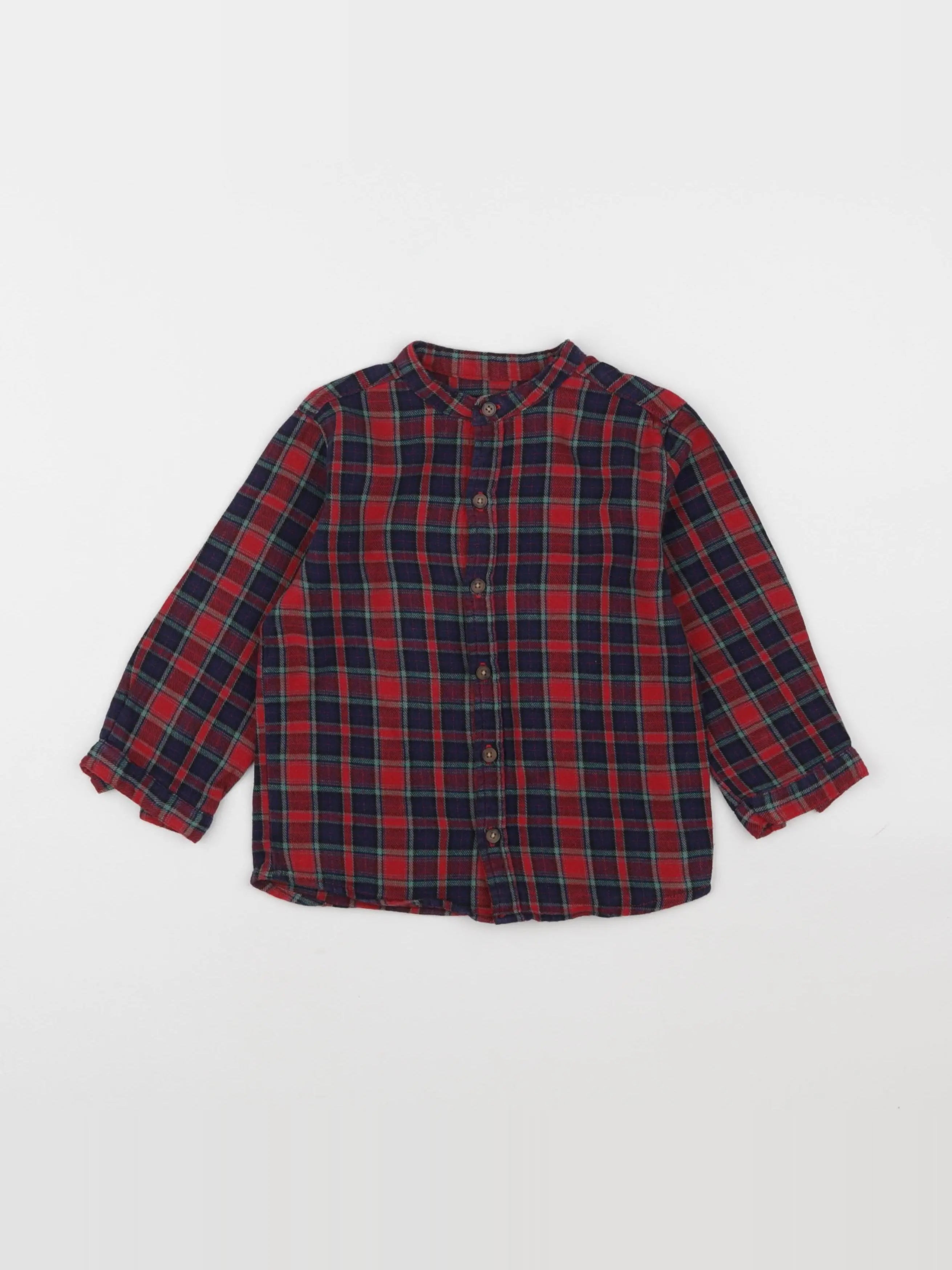 Boutchou - chemise rouge - 36 mois