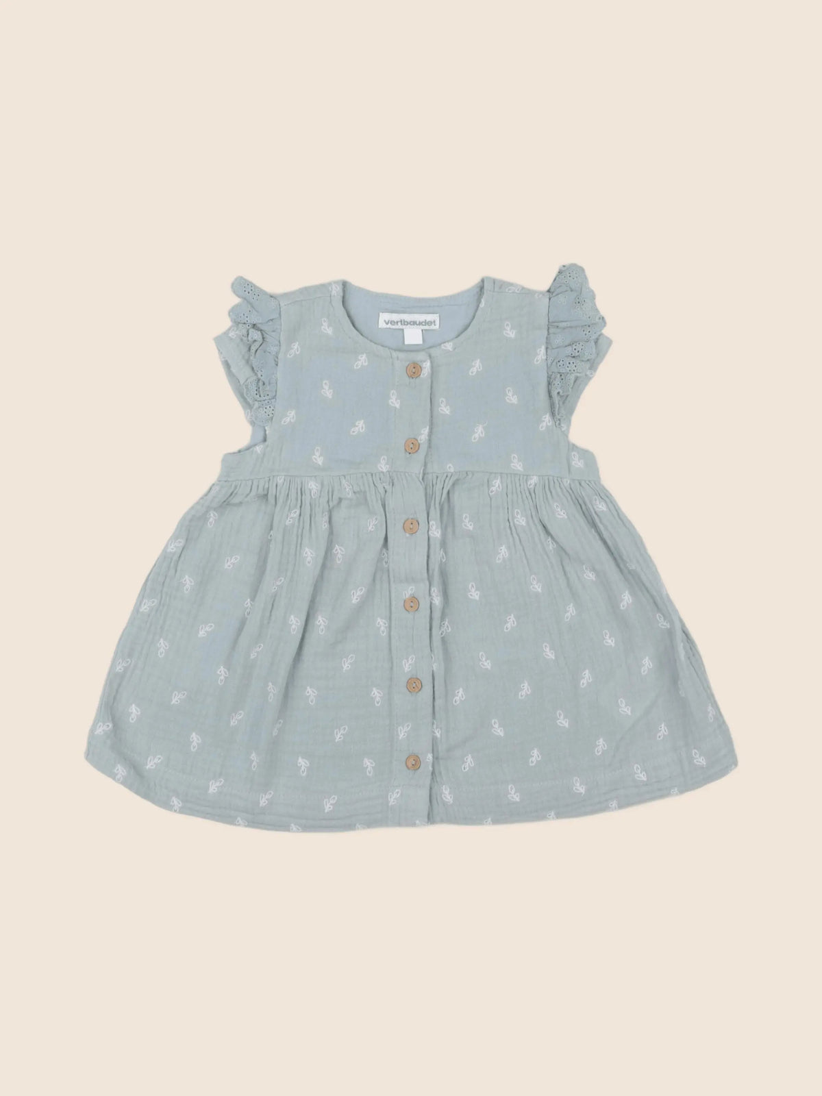 Vertbaudet - robe vert - 12 mois