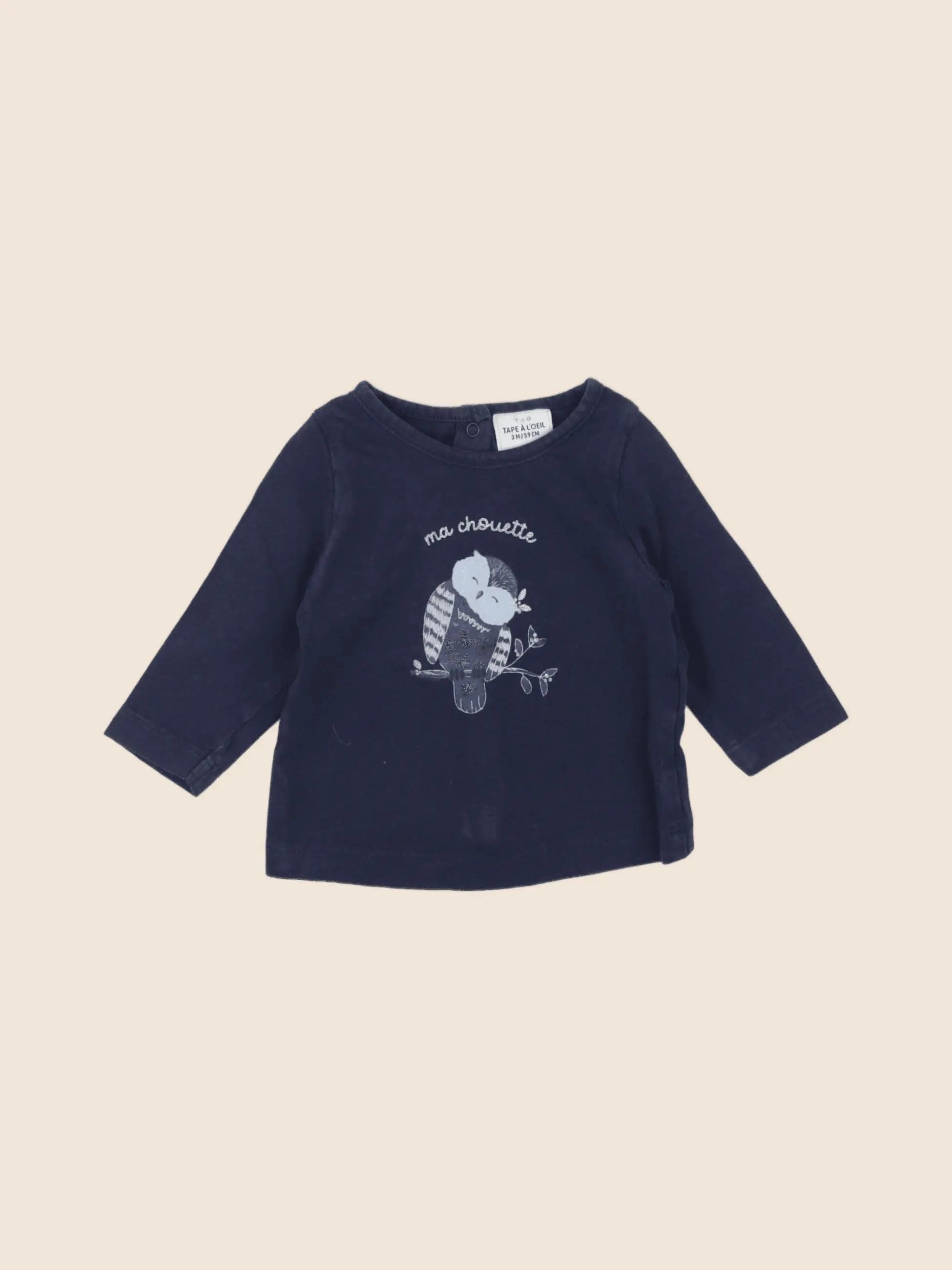 Tape à l'oeil - tee-shirt bleu - 3 mois