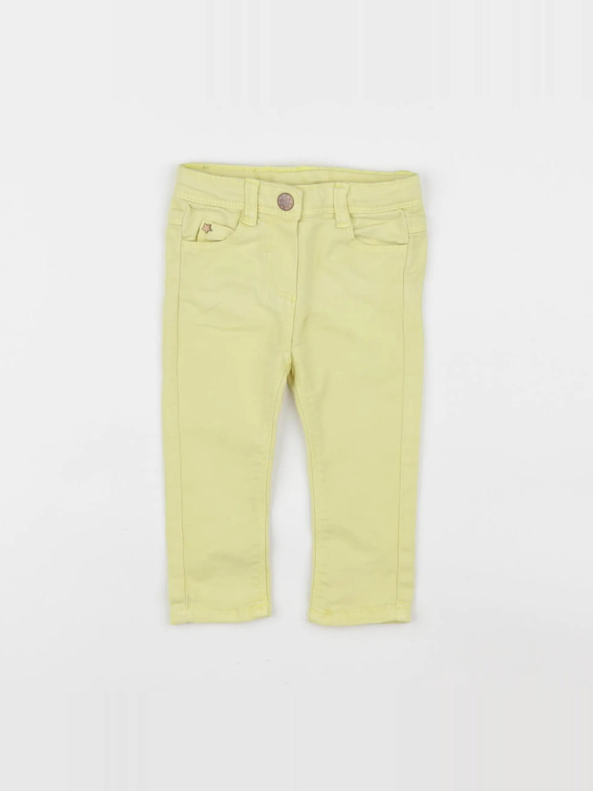 Tape à l'oeil - pantalon jaune - 6 mois