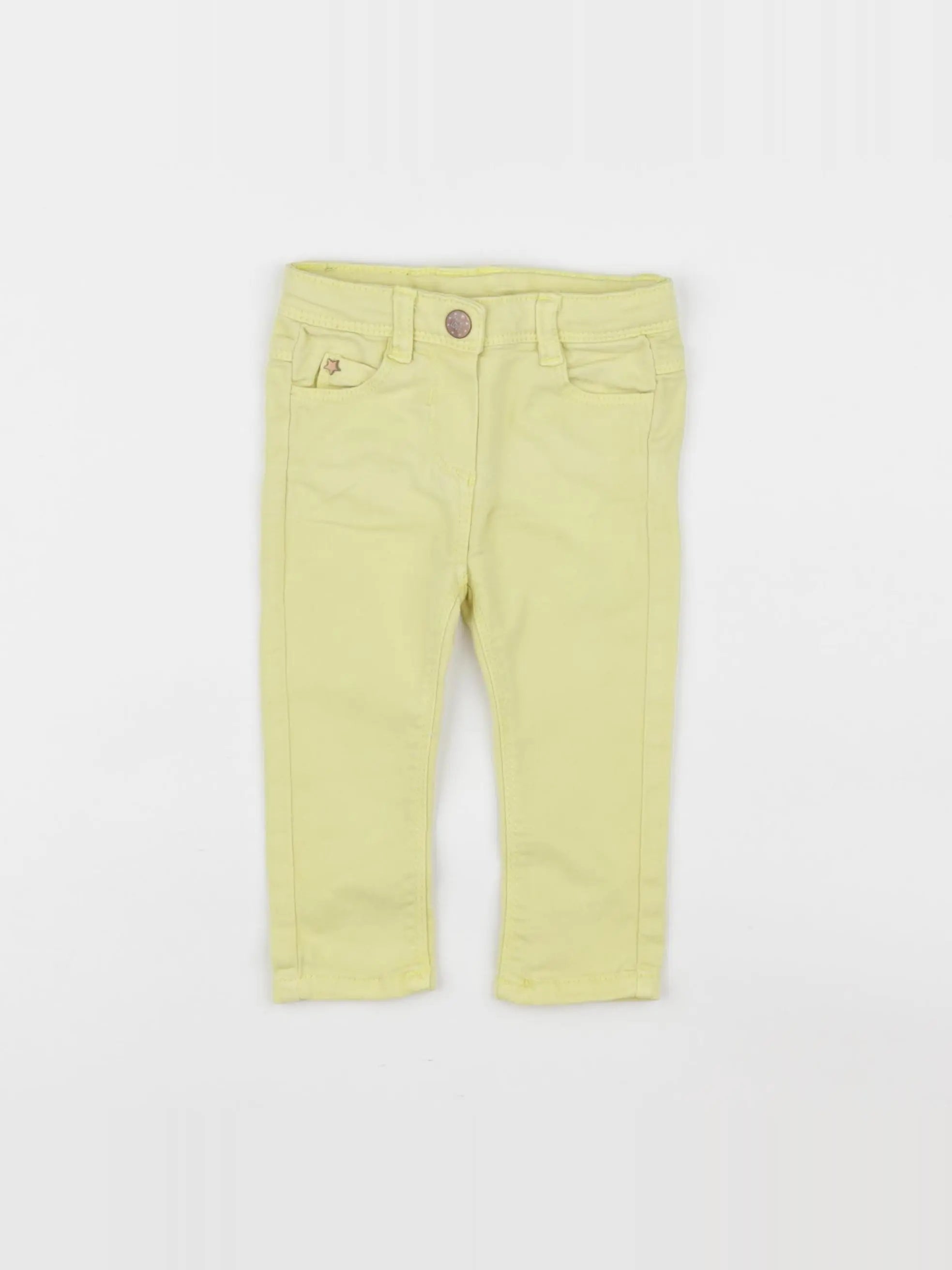 Tape à l'oeil - pantalon jaune - 6 mois