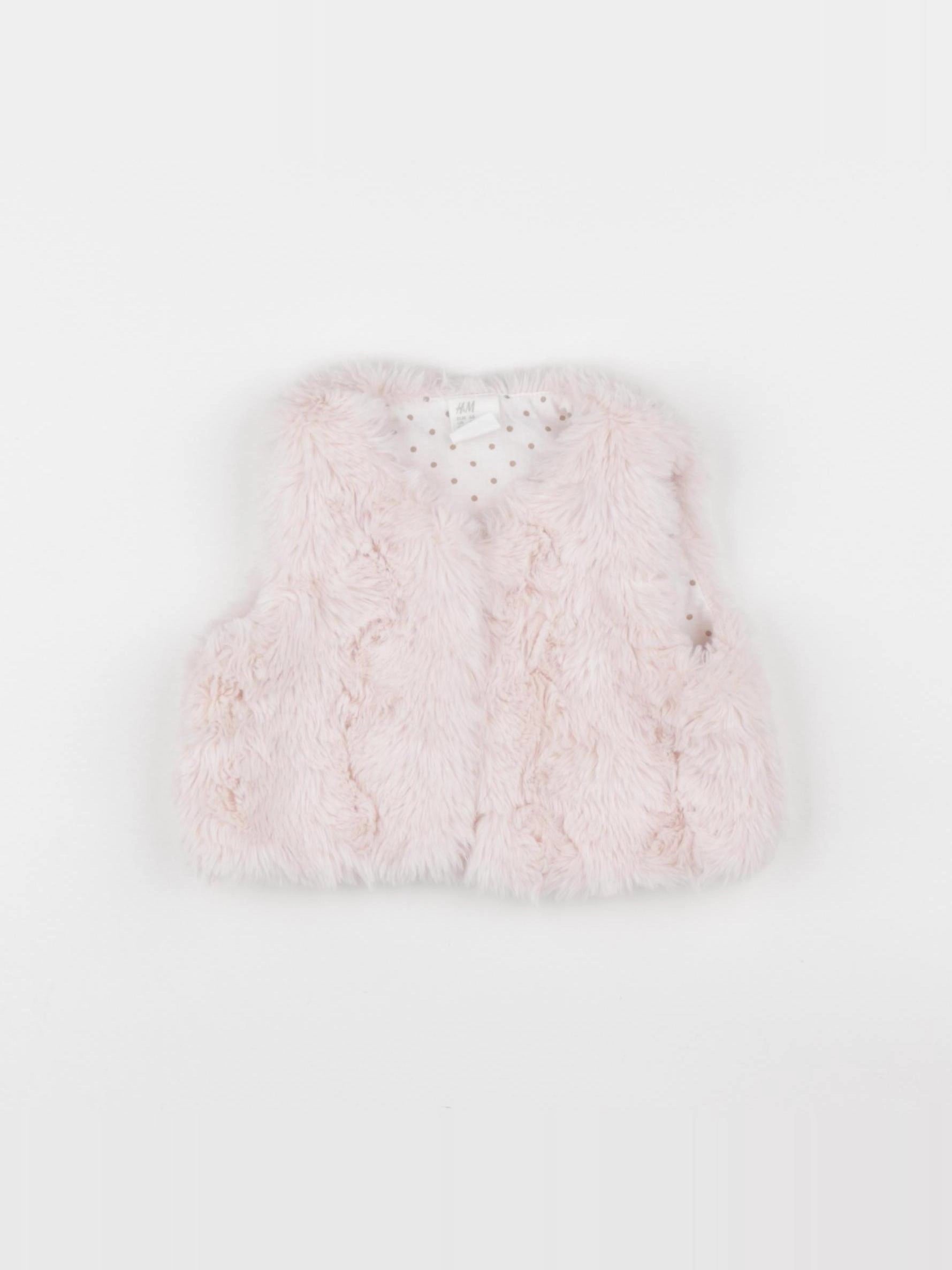 H&M - gilet rose - 3/6 mois