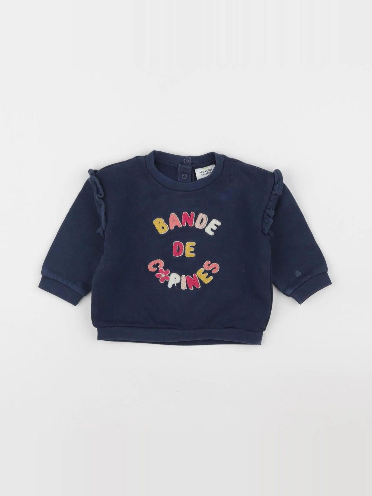 Tape à l'oeil - sweat bleu - 6 mois