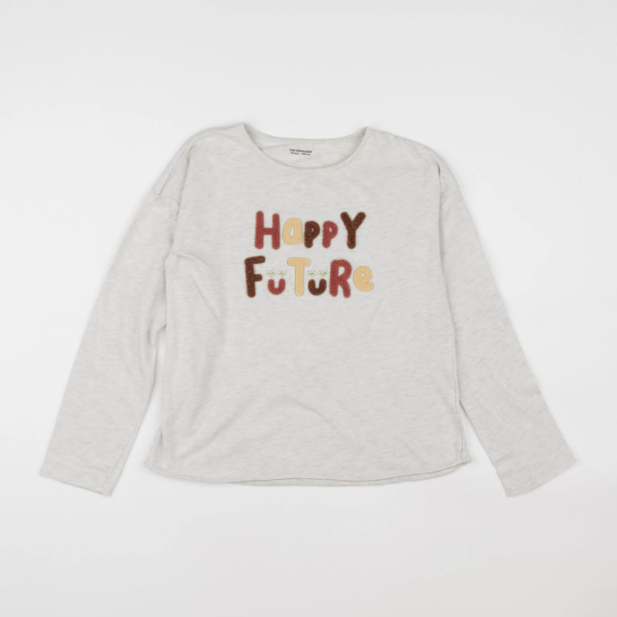 Vertbaudet - tee-shirt gris - 10 ans