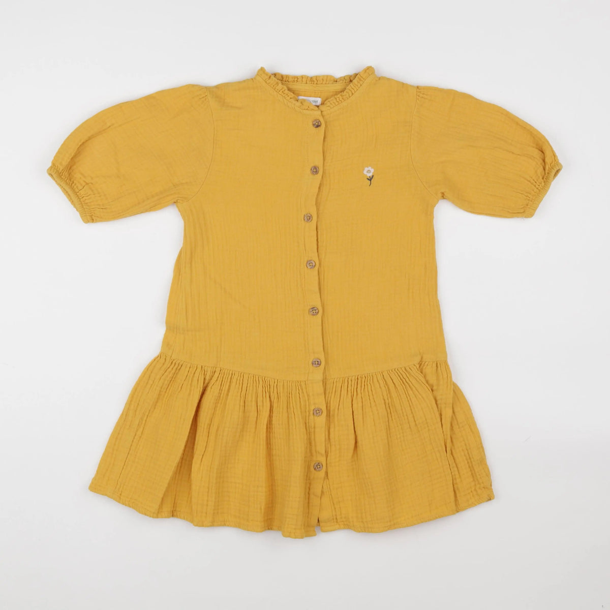 Vertbaudet - robe jaune - 8 ans