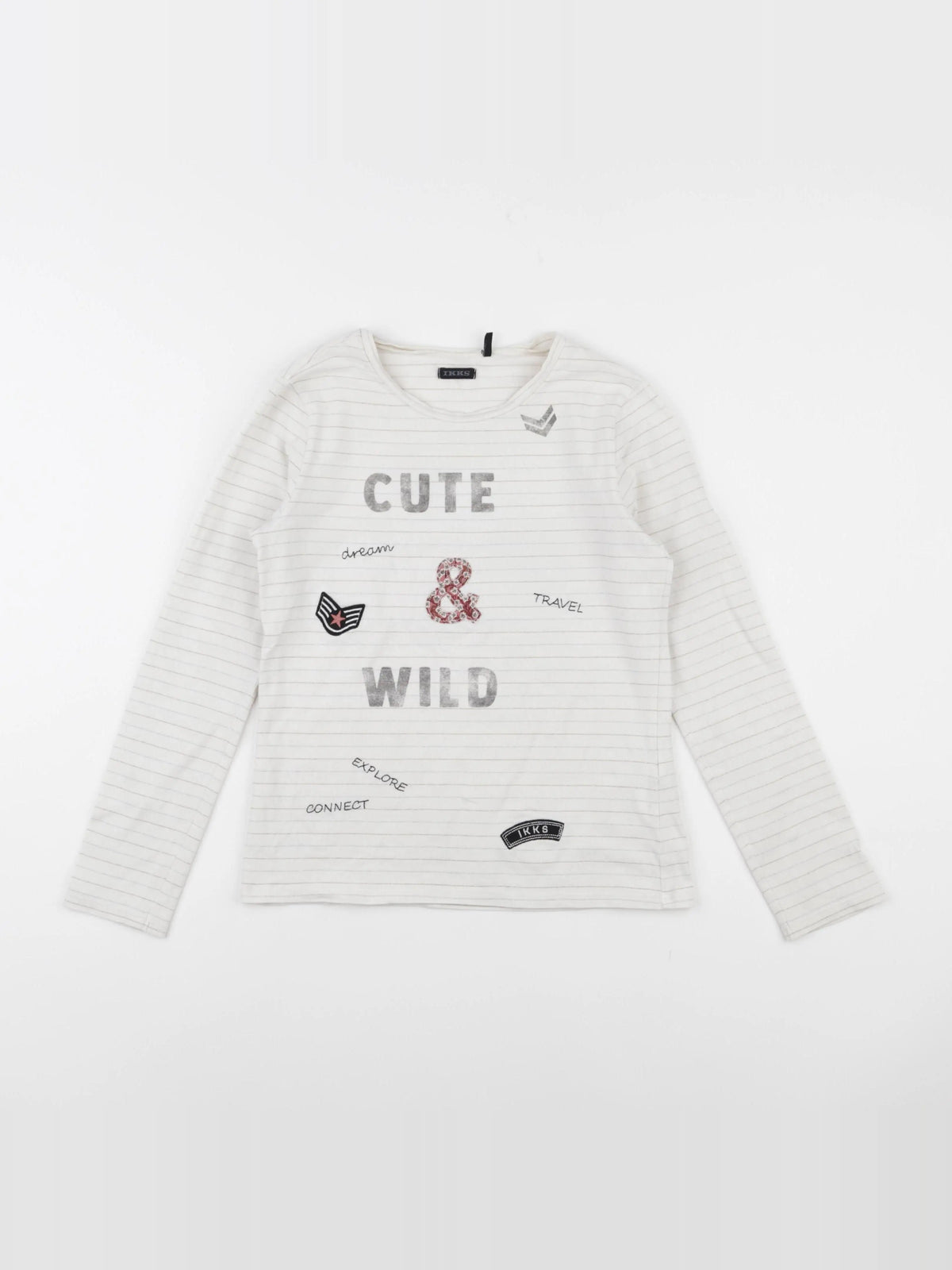IKKS - tee-shirt blanc - 10 ans