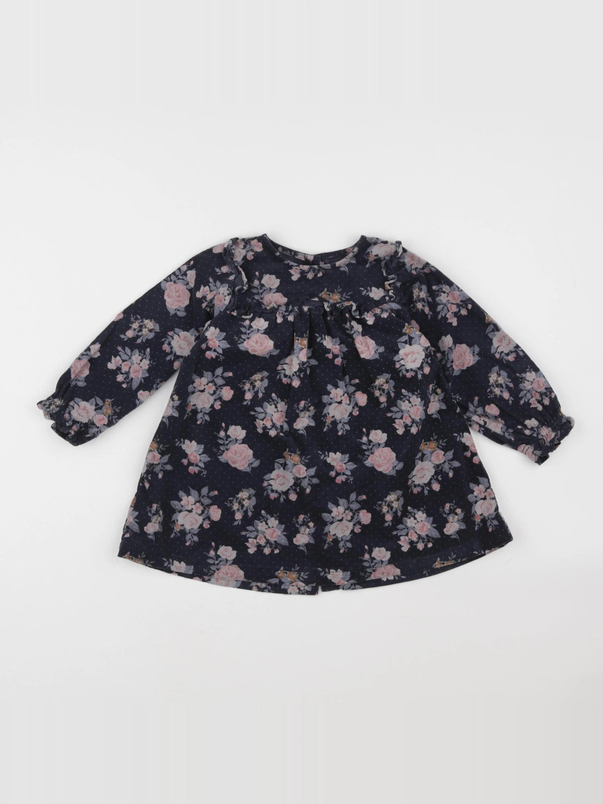 Vertbaudet - robe bleu - 18 mois