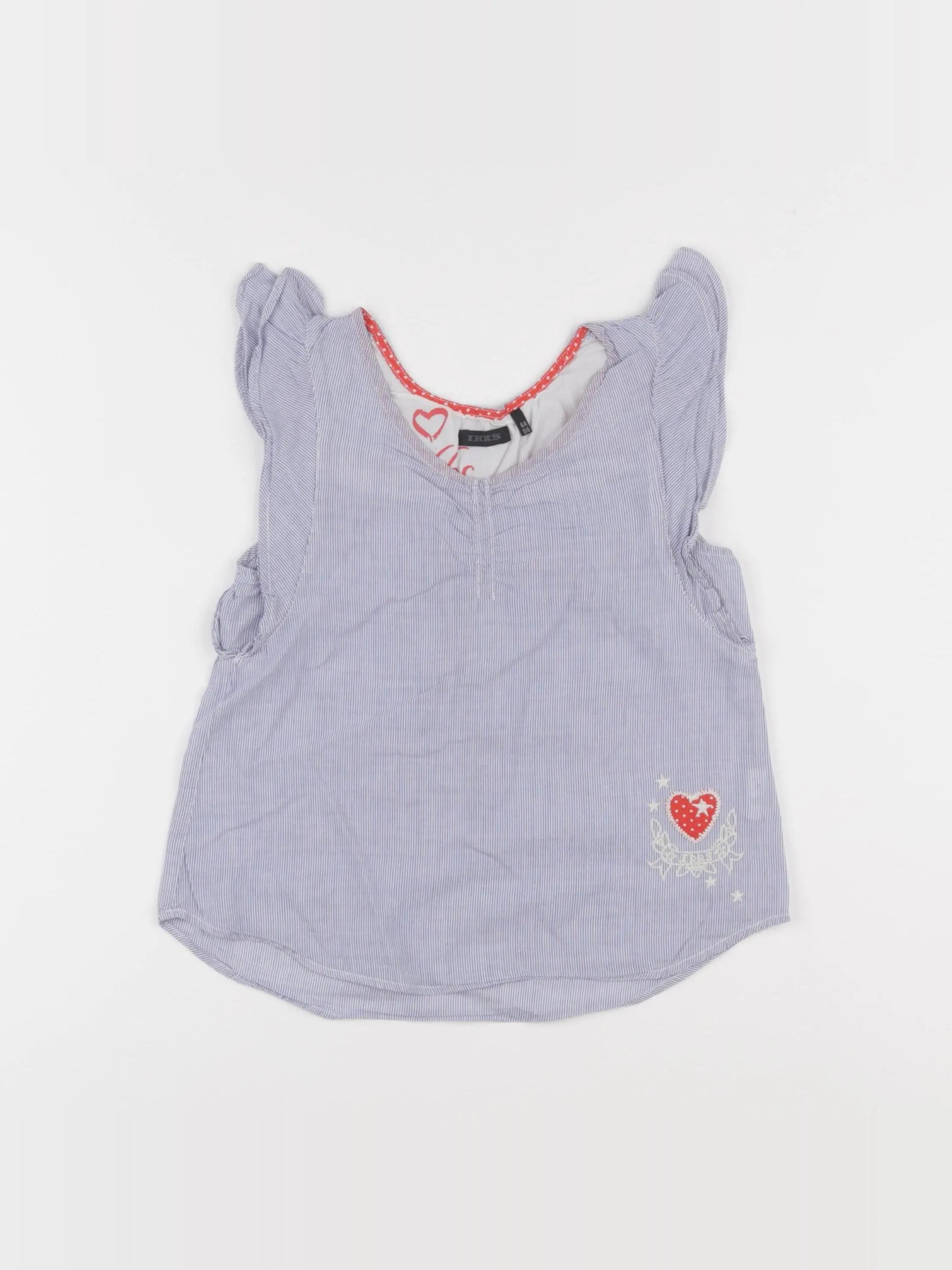 IKKS - blouse bleu, blanc - 6 ans