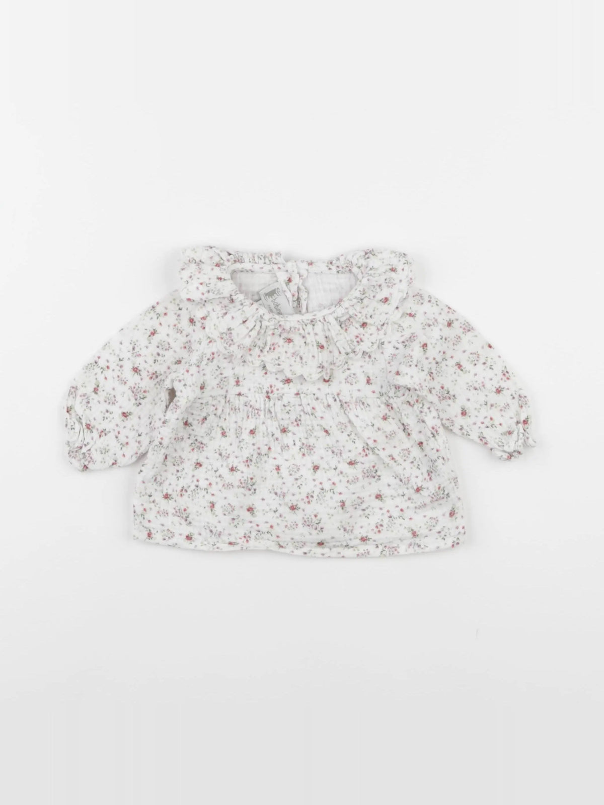 Bobine - blouse blanc - 6 mois