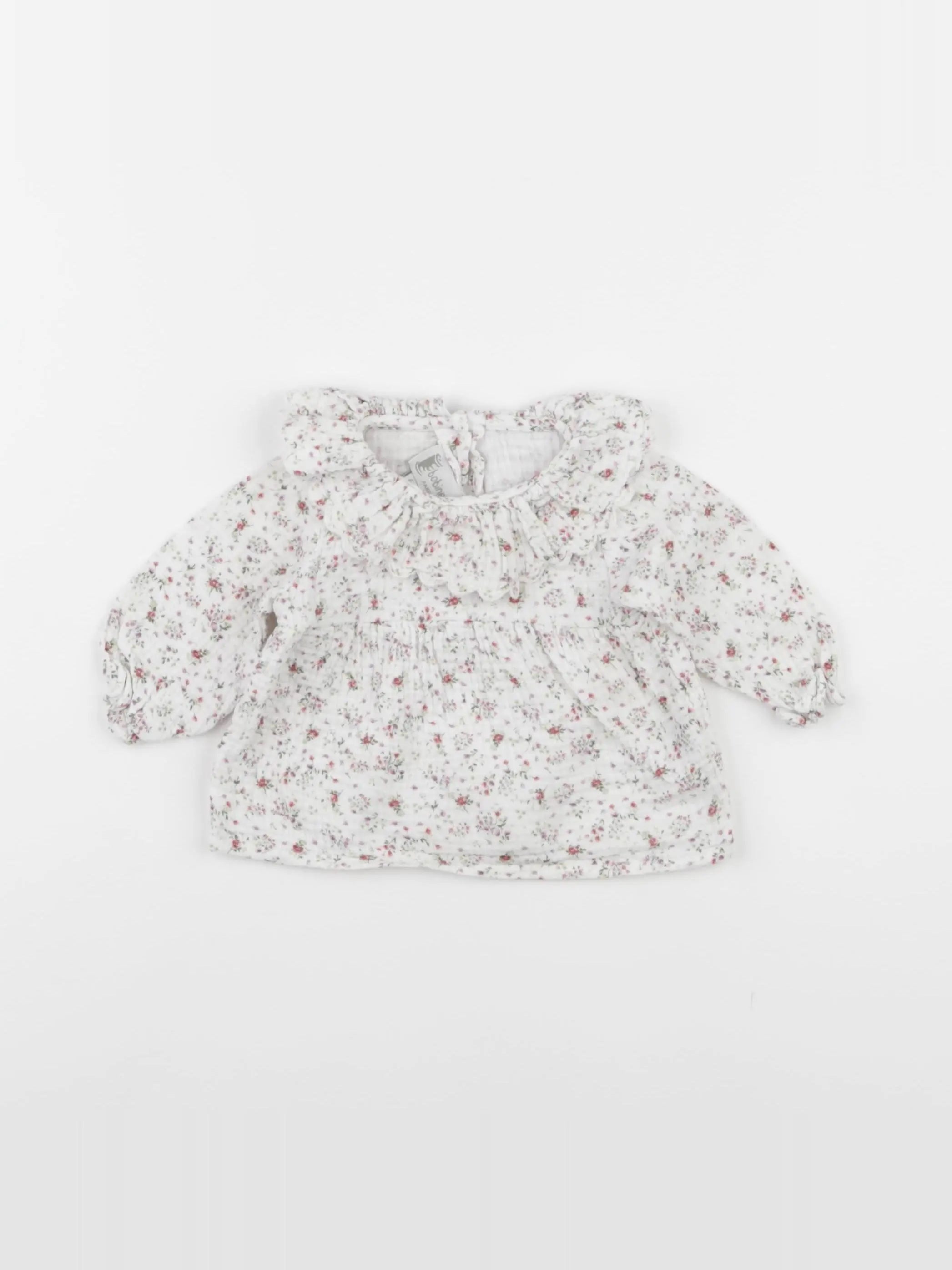 Bobine - blouse blanc - 6 mois