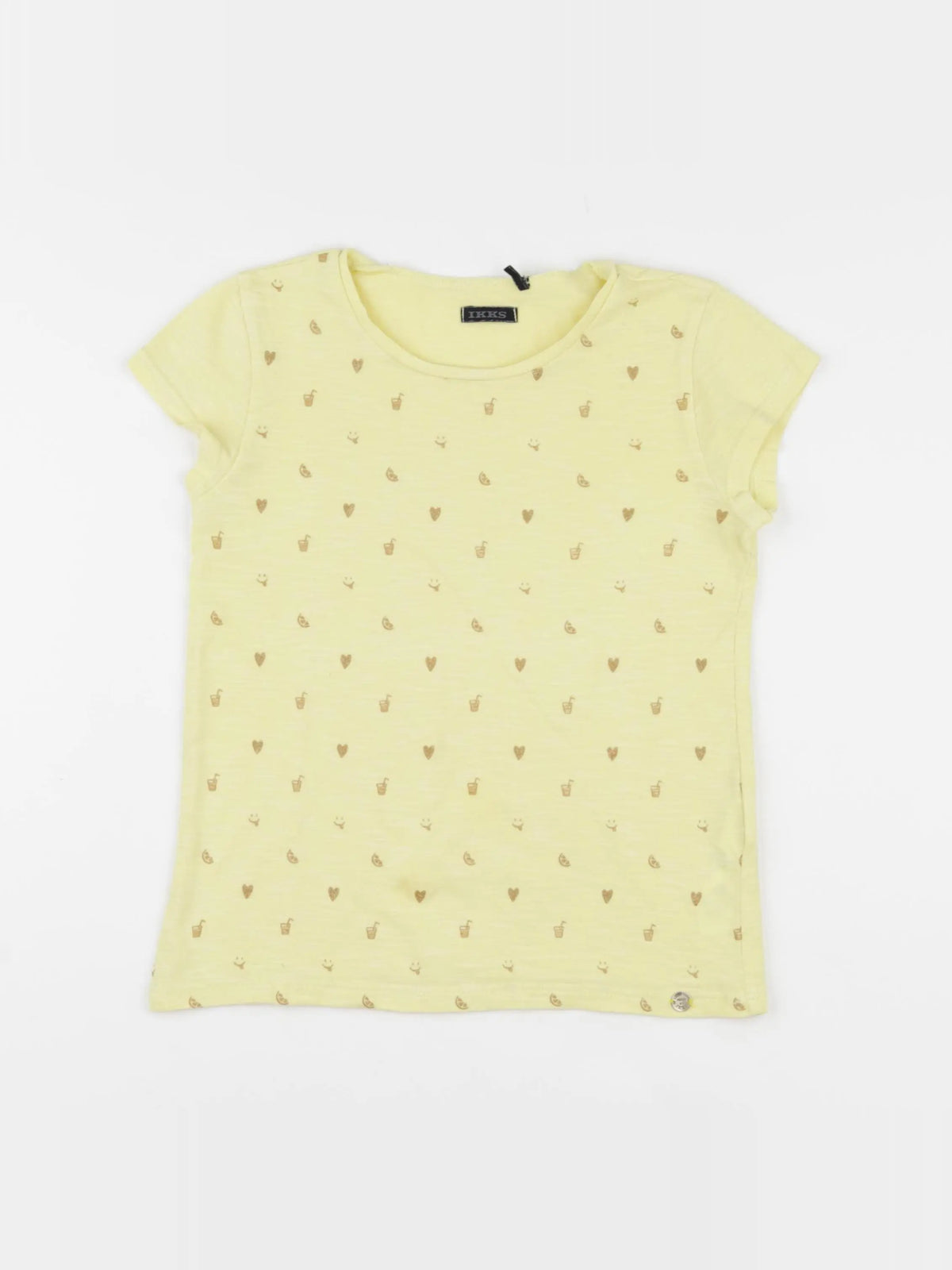 IKKS - tee-shirt jaune - 8 ans